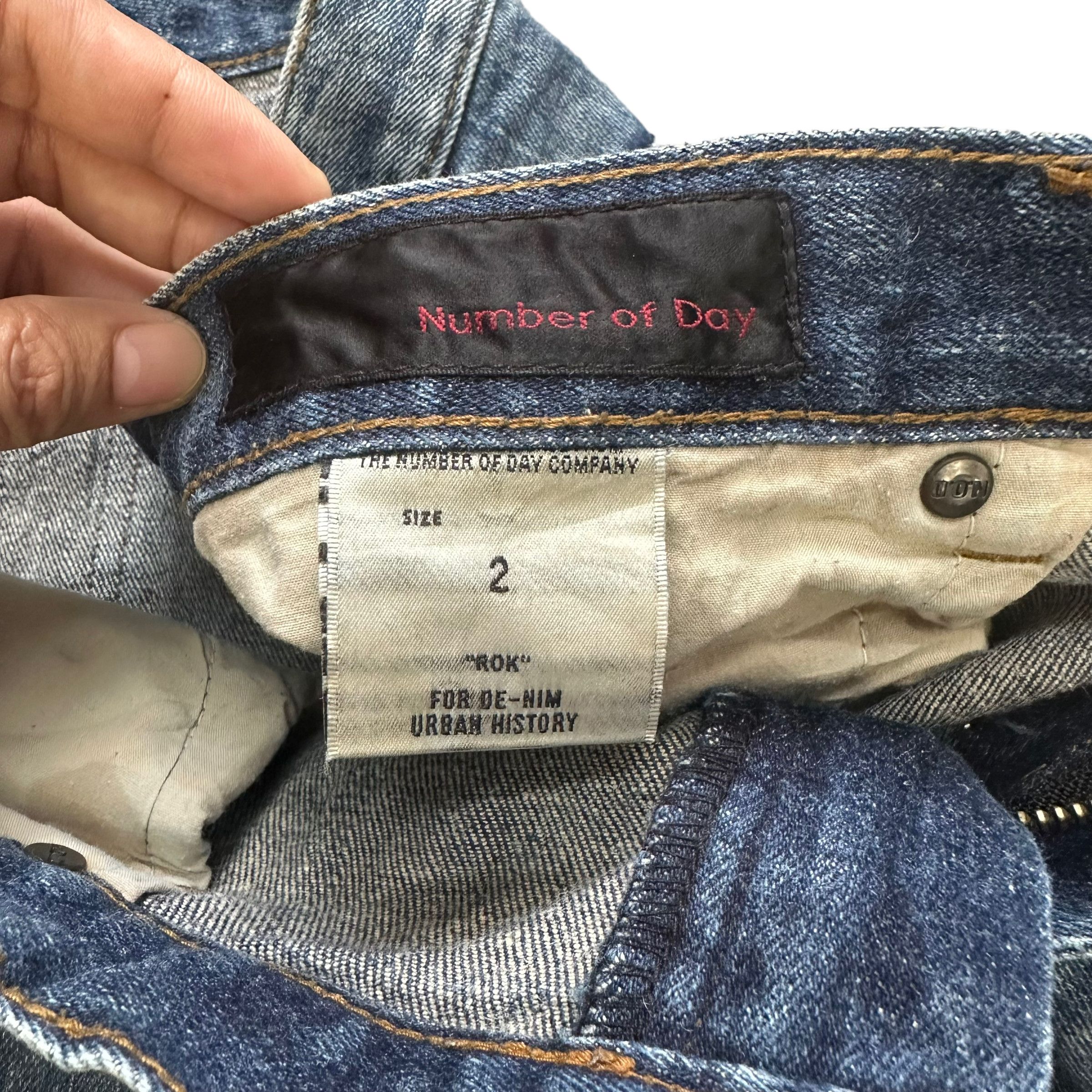 Other THE NUMBER OF DAY COMPANY JEANS DENIM PANT #8515-012 Size 34" / US 12 / IT 48 - 7 Thumbnail