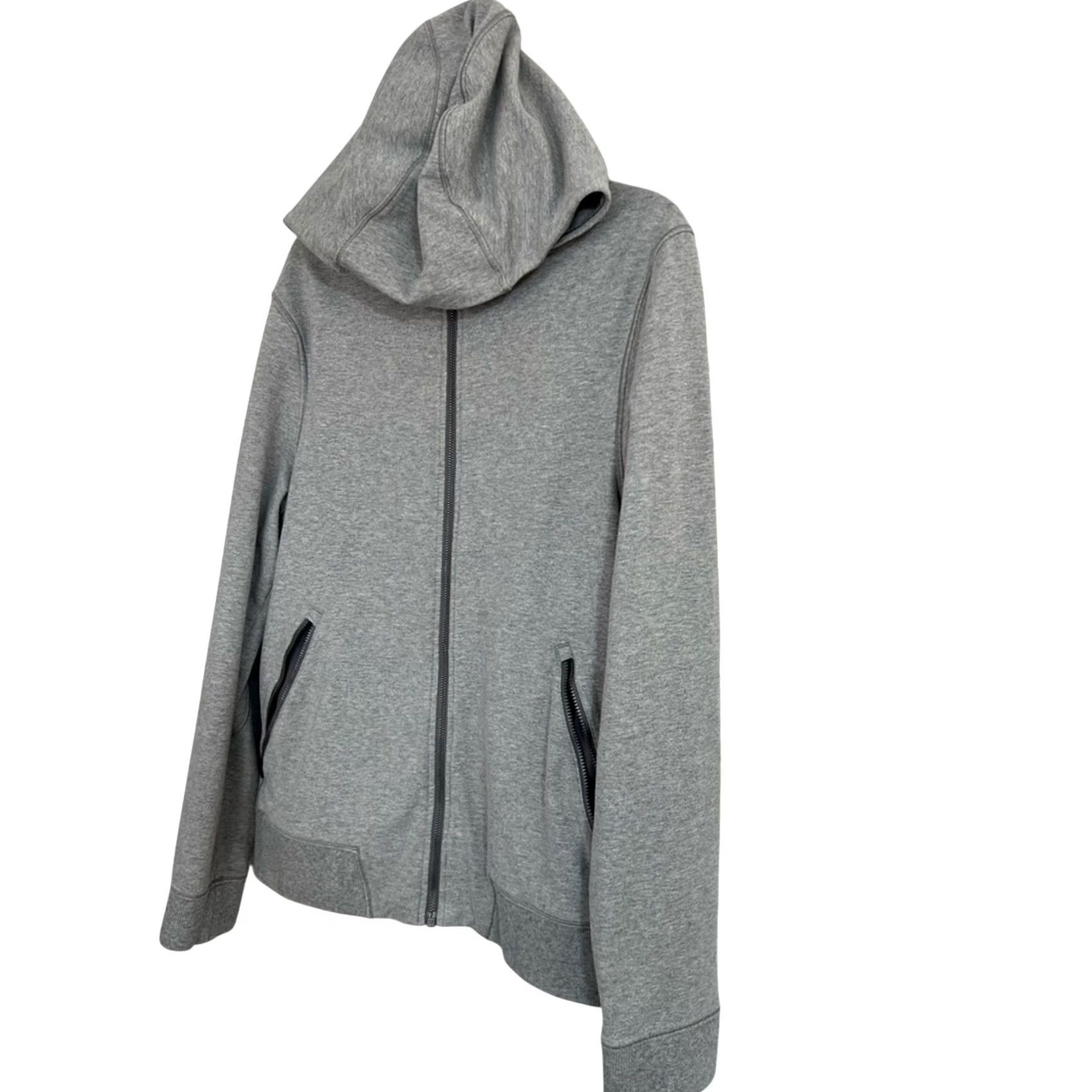 Lululemon Lululemon Hoodie Mens S Gray Cross Cut Heathered Full Zip Stretch EUC Size US S / EU 44-46 / 1 - 3 Thumbnail