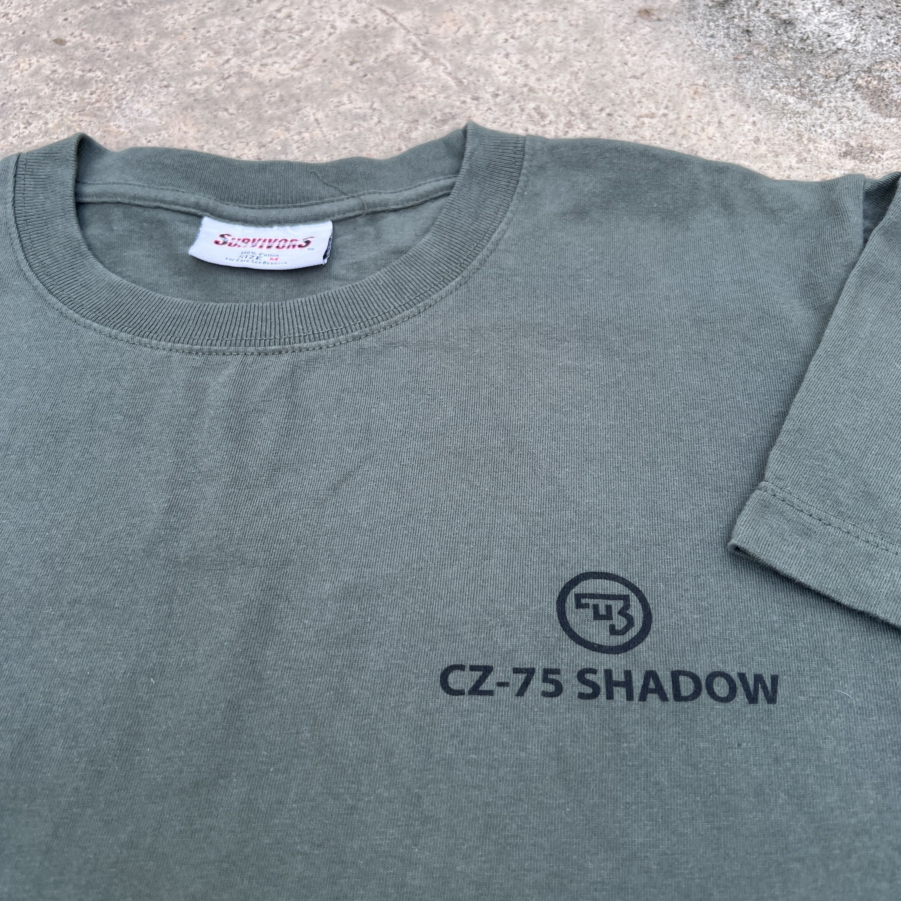 Vintage Vintage Y2K Pistol CZ 75 SHADOW Gun Promo Tee 911 Size US M / EU 48-50 / 2 - 5 Thumbnail