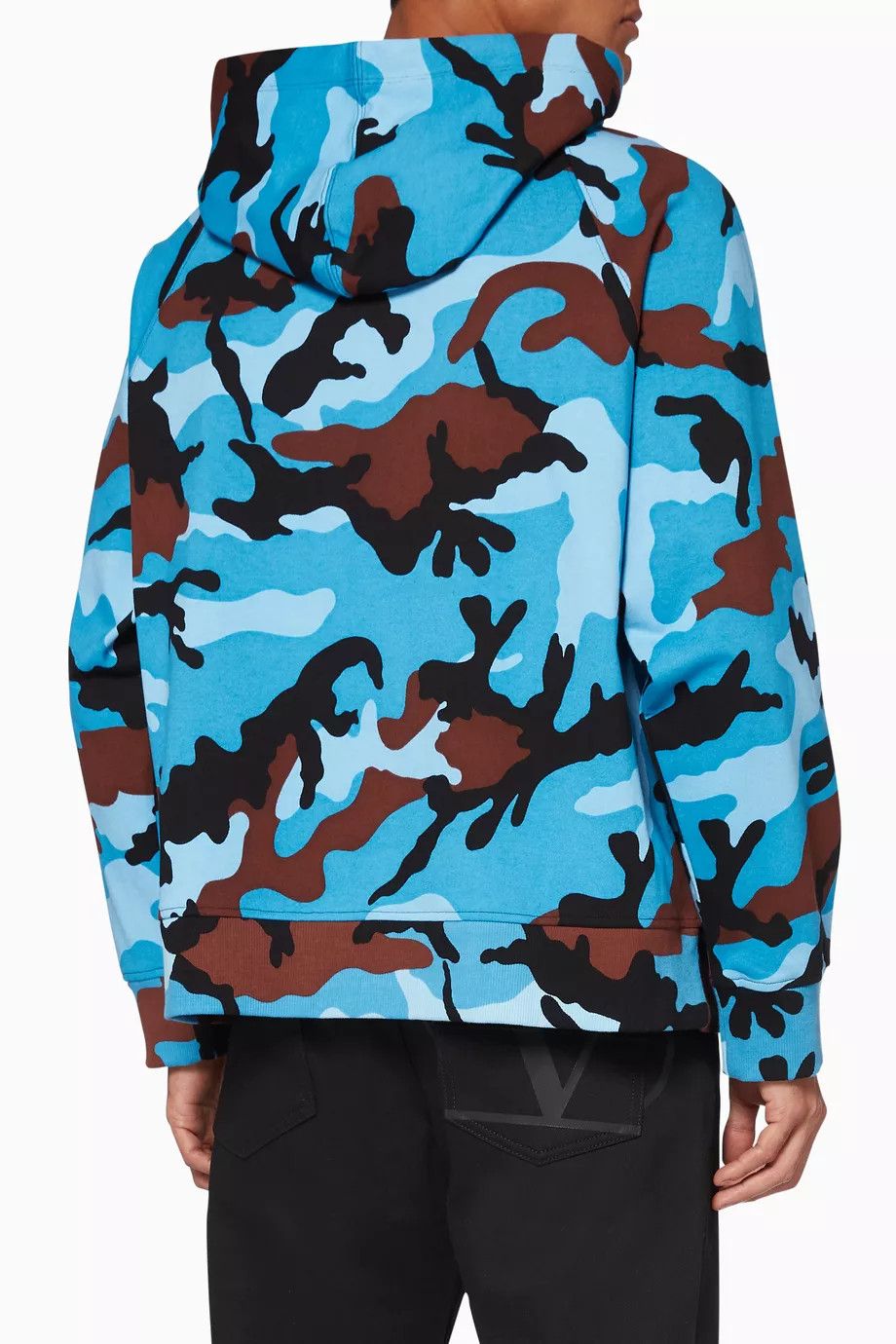 Valentino o1y0525 Camouflage Hoodie in Blue Size US S / EU 44-46 / 1 - 3 Thumbnail
