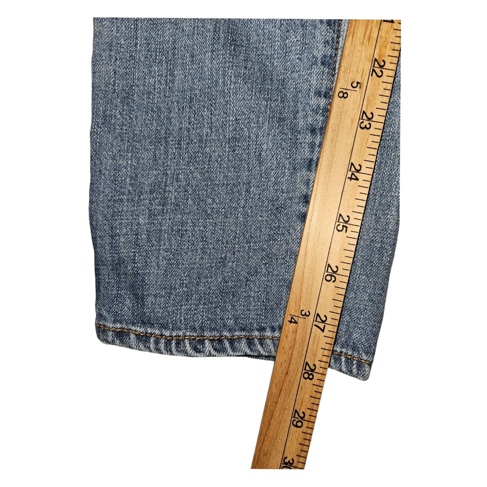 American Eagle Outfitters American Eagle Outfitters Jeans Women's Size 6 Blue Denim Tapered 5-Pocket Regular Rise Mid 28in Inseam Casual Mens? Size 28" / US 6 / IT 42 - 6 Thumbnail