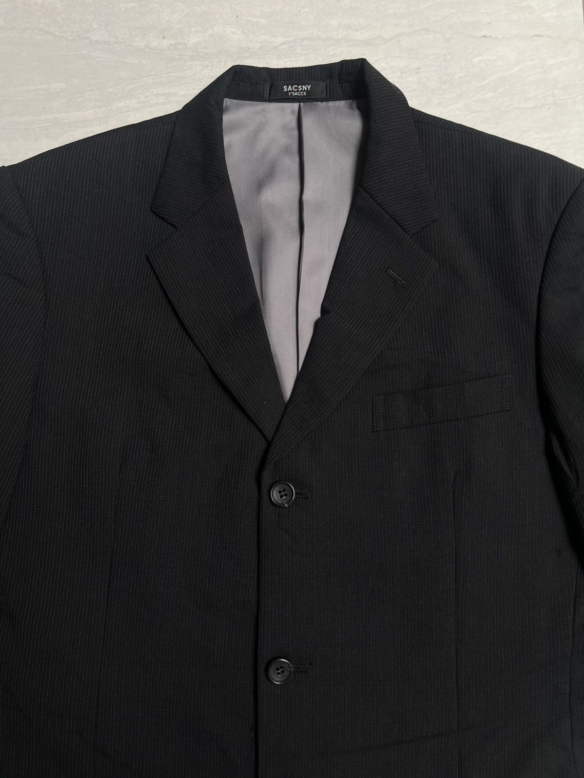 Yohji Yamamoto SACSNY Y’SACCS Yohji Yamamoto Striped Suit Size US S / EU 44-46 / 1 - 9 Thumbnail