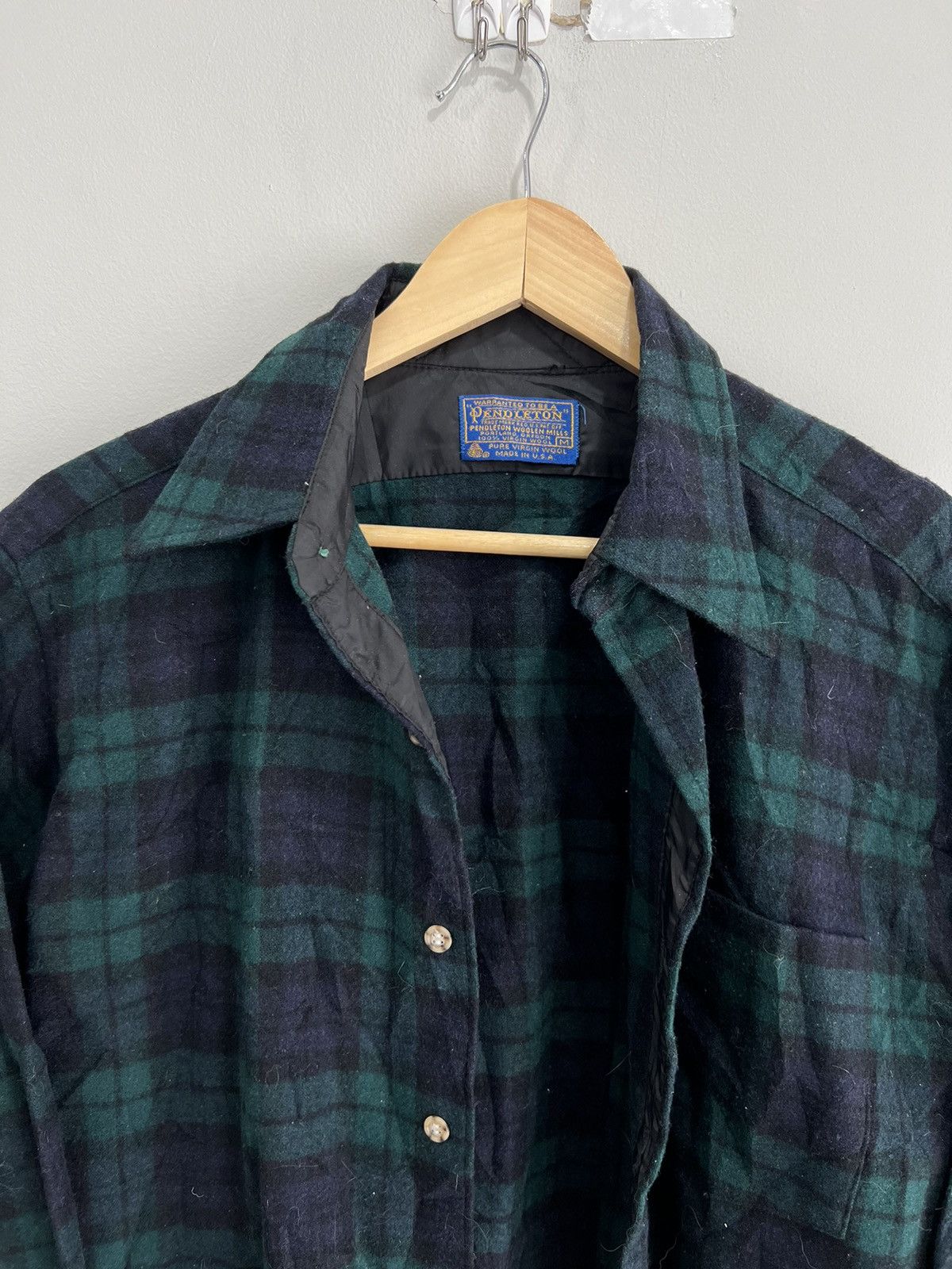 Pendleton Vintage Pendleton Plaid Button Up Shirt green Size US M / EU 48-50 / 2 - 2 Thumbnail