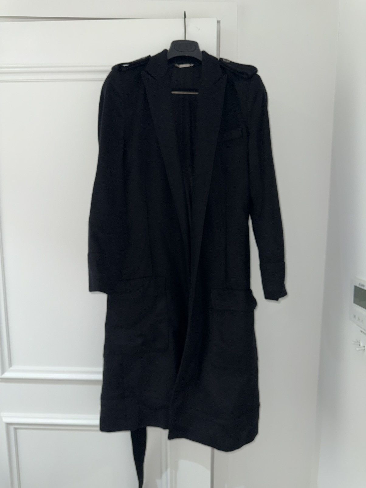 Dior Dior Hedi cashmare runway AW2004 robe coat Size US S / EU 44-46 / 1 - 1 Thumbnail