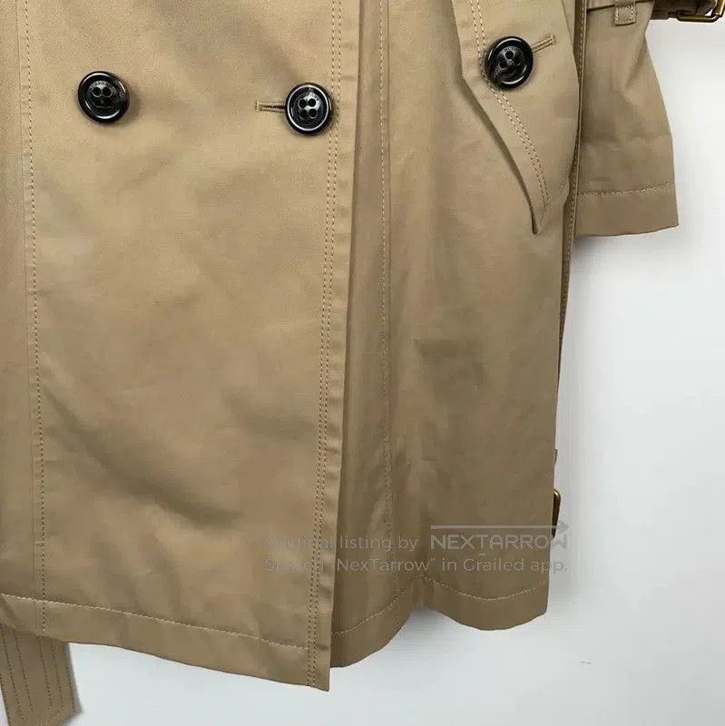 Burberry Burberry Brown Cotton Women's Trench Coat XS. Size XS / US 0-2 / IT 36-38 - 4 Thumbnail