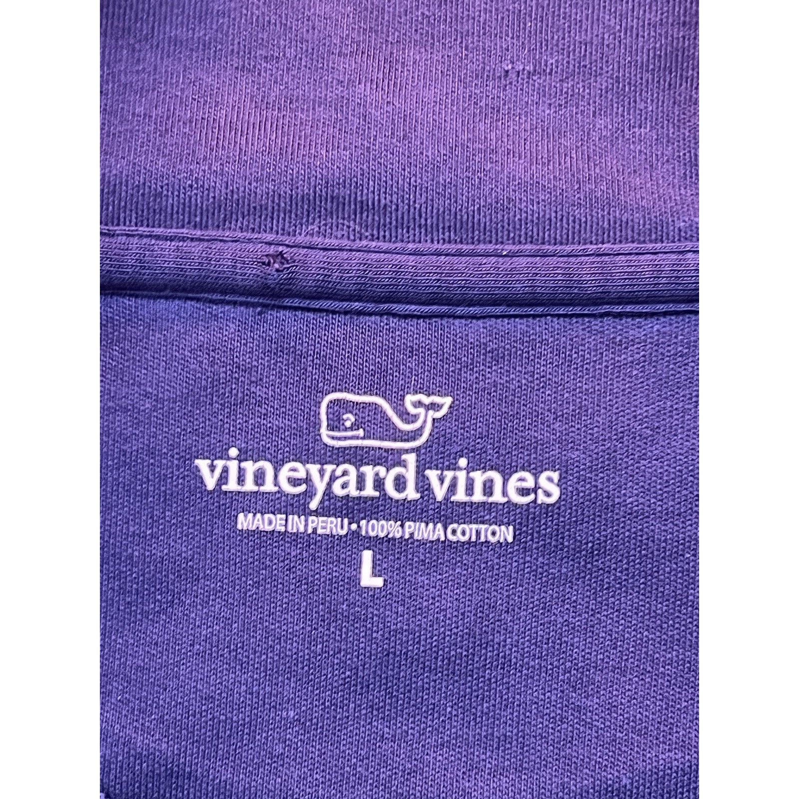 Vineyard Vines Vineyard Vines Sweater Mens LBlue 1/4 Zip Pullover Pima Size US L / EU 52-54 / 3 - 3 Thumbnail