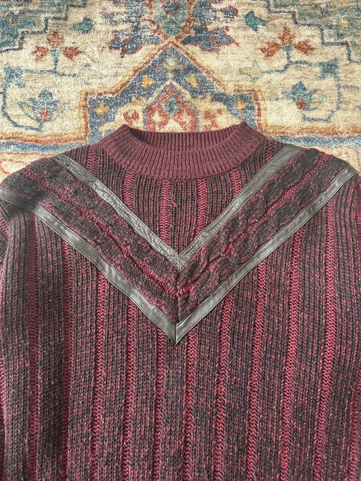 Vintage Vintage Nino Foriero Striped Sweater Medium Size US M / EU 48-50 / 2 - 4 Thumbnail