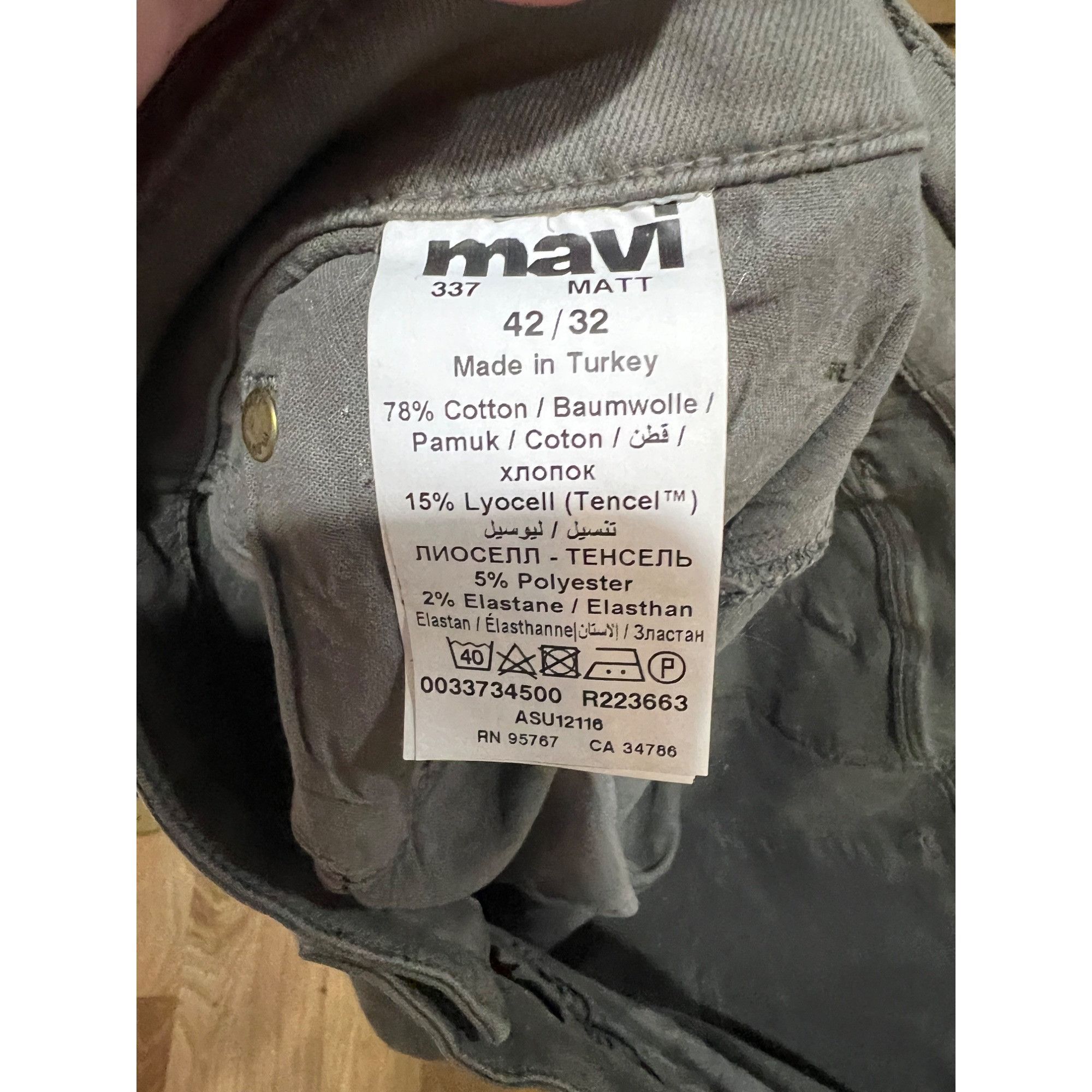 Mavi Mavi Matt Relaxed Straight Leg Mens Jeans - Size 42x32 Size US 42 / EU 58 - 5 Thumbnail