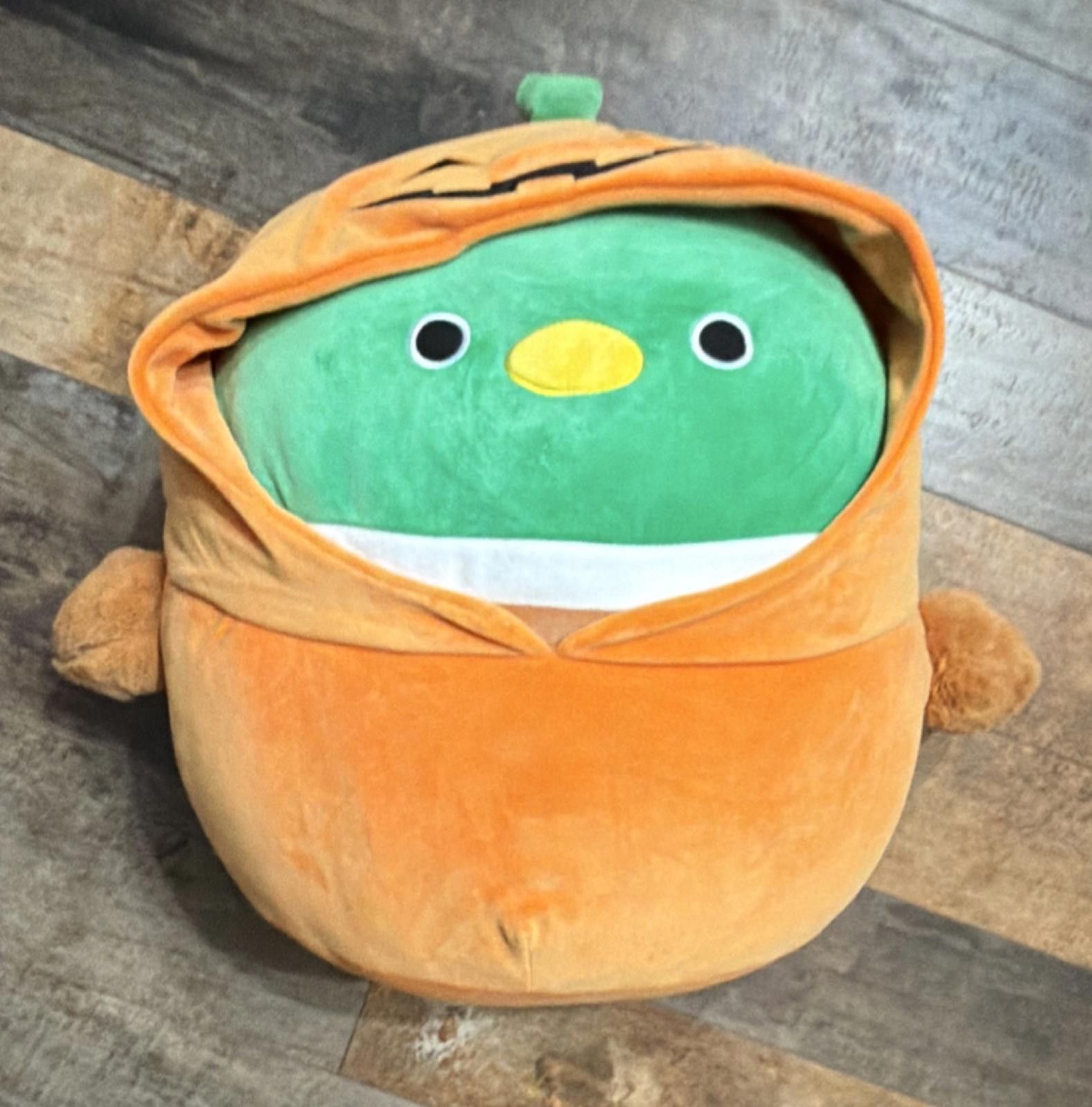 Other Original Squishmallow Avery Mallard Duck in pumpkin costume. Size ONE SIZE - 1 Thumbnail