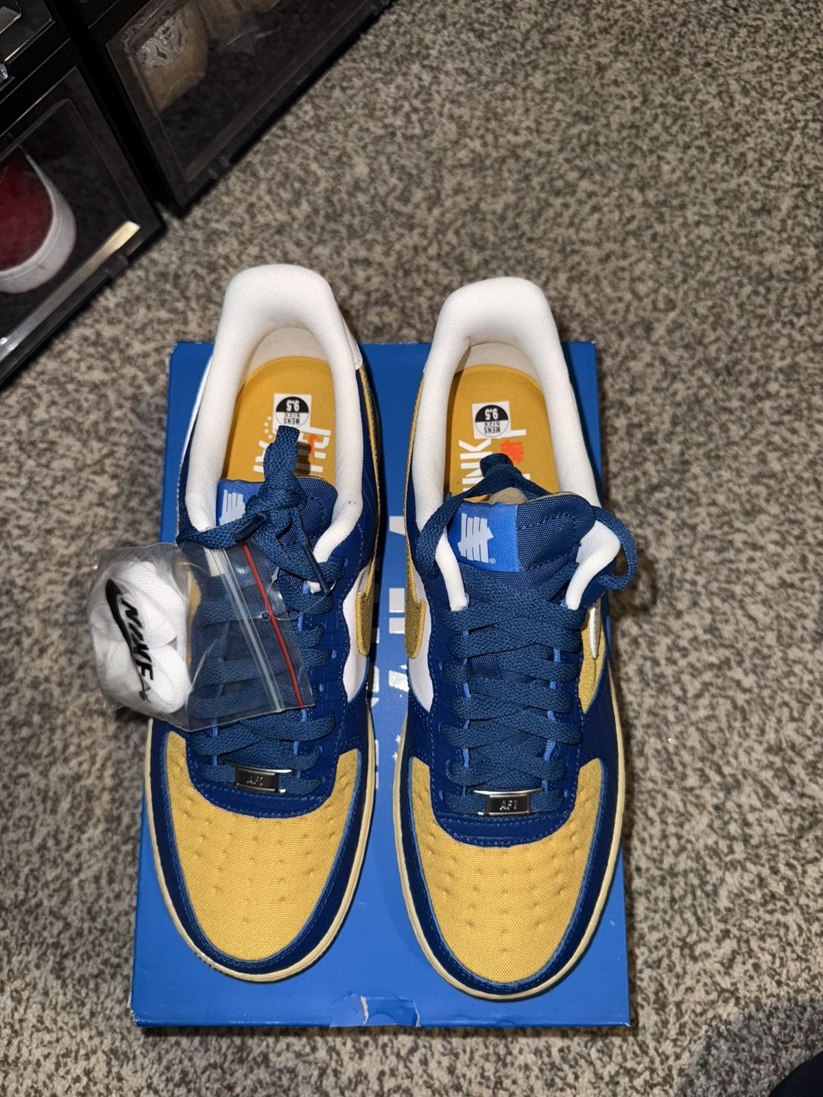 Nike × Undefeated Nike x Undefeated AF1 Court Blue Size US 9.5 / EU 42-43 - 4 Thumbnail