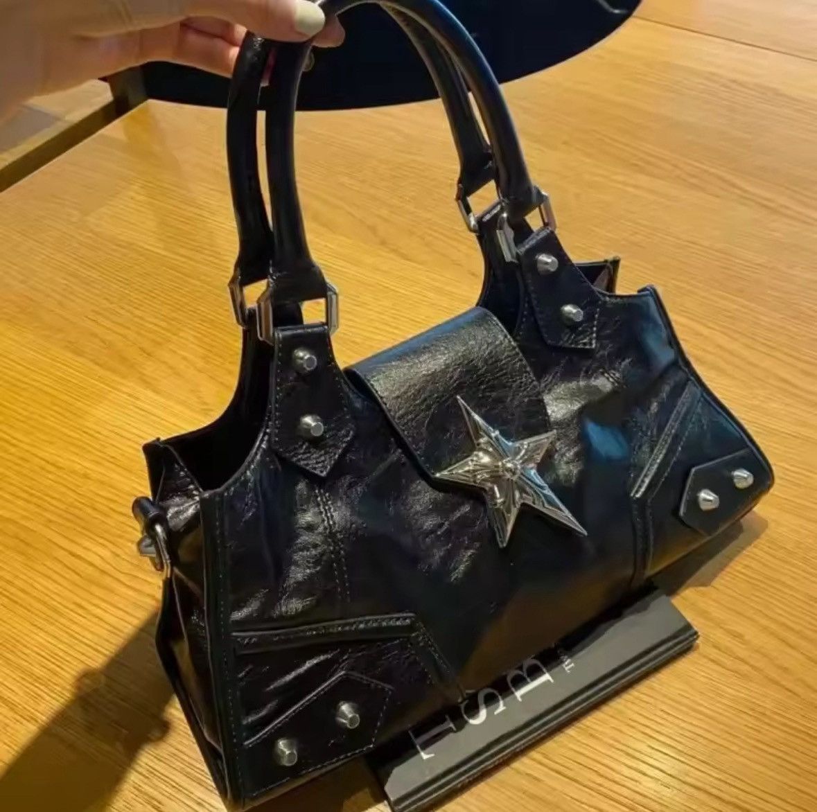 Other Gothic Star Girl Black Bag Women Vintage Handbag Size ONE SIZE - 5 Thumbnail