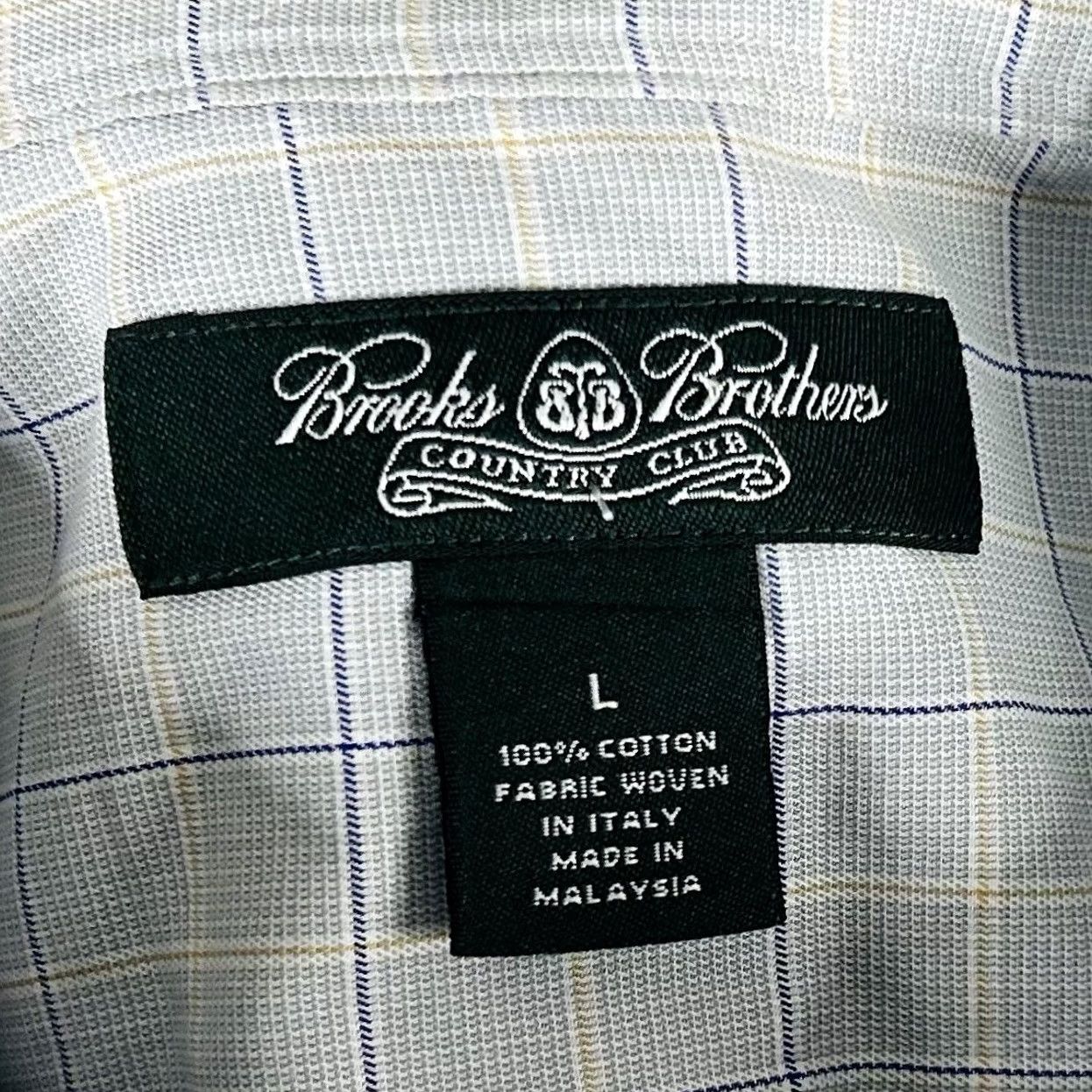 Brooks Brothers Brooks Brothers Country Club Button-Down Shirt Glen Plaid Gray Blue Cotton Large Multicolor Mens Regular Long Sleeve Collared Shirt Size US L / EU 52-54 / 3 - 3 Thumbnail
