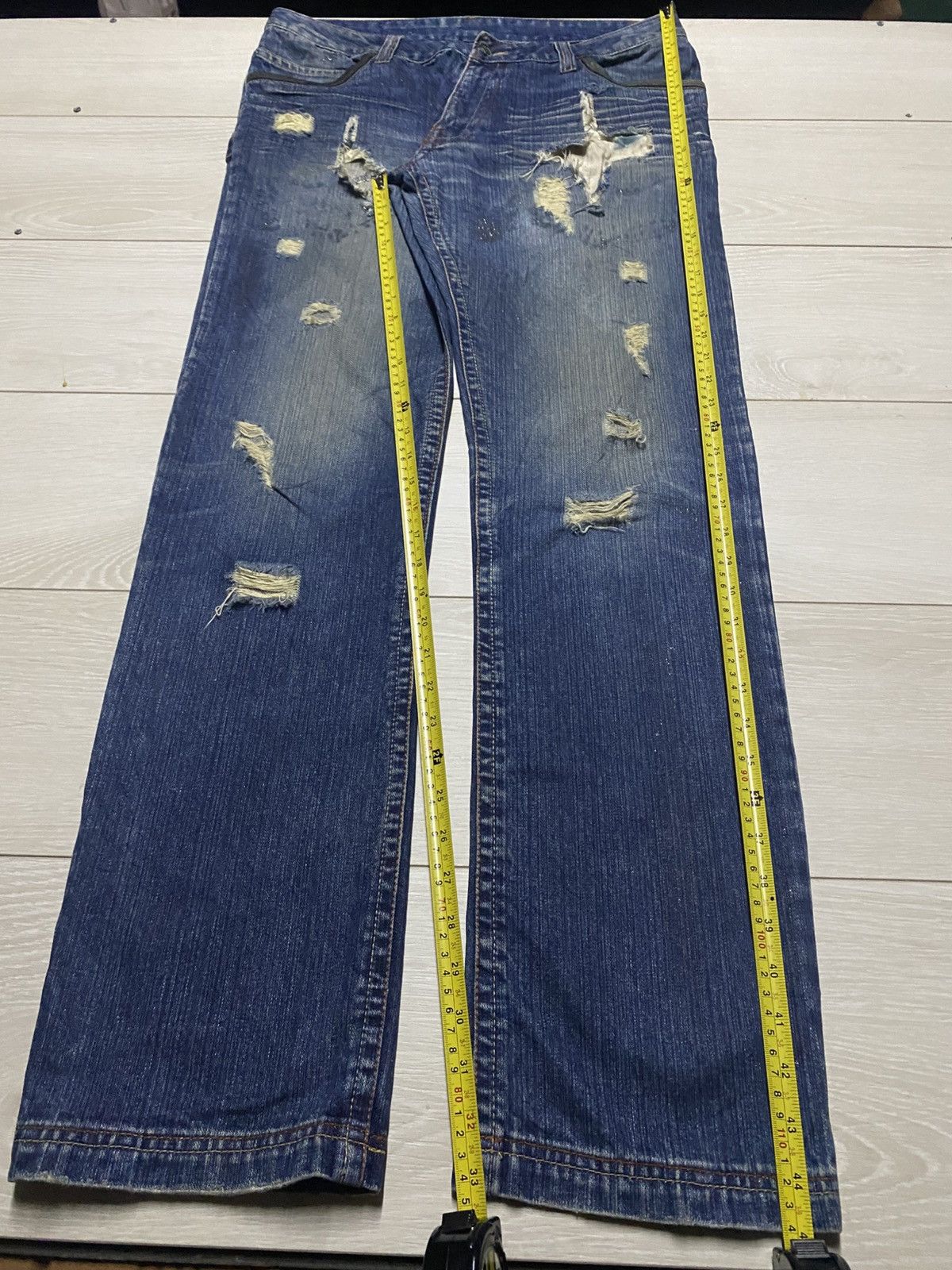 Raw State Raw Limited Edition Denim Distressed Slim Fit Jeans Size US 35 - 16 Thumbnail