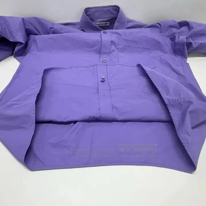 Balenciaga Balenciaga Casual Long Sleeve Shirt in Purple. Size US S / EU 44-46 / 1 - 5 Thumbnail
