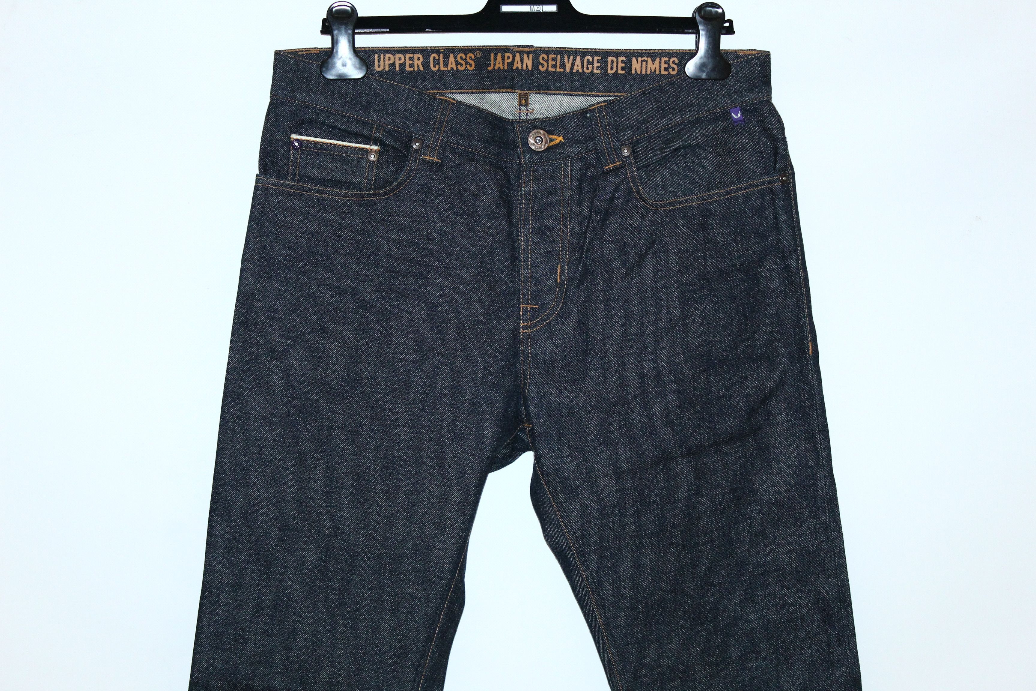 Japanese Brand Upper Class Rough Japan Dotted Selvage Raw 14,4oz Jeans Size US 33 - 2 Thumbnail