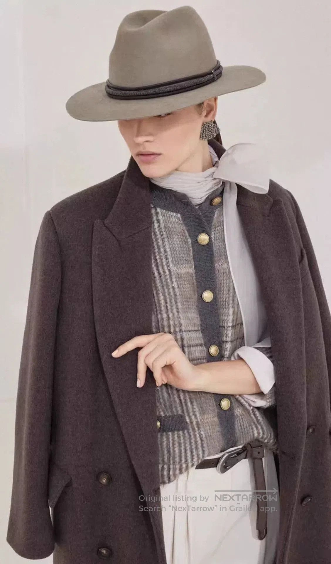 Brunello Cucinelli Brunello Cucinelli Women's Collar Coat. Size S / US 4 / IT 40 - 3 Thumbnail