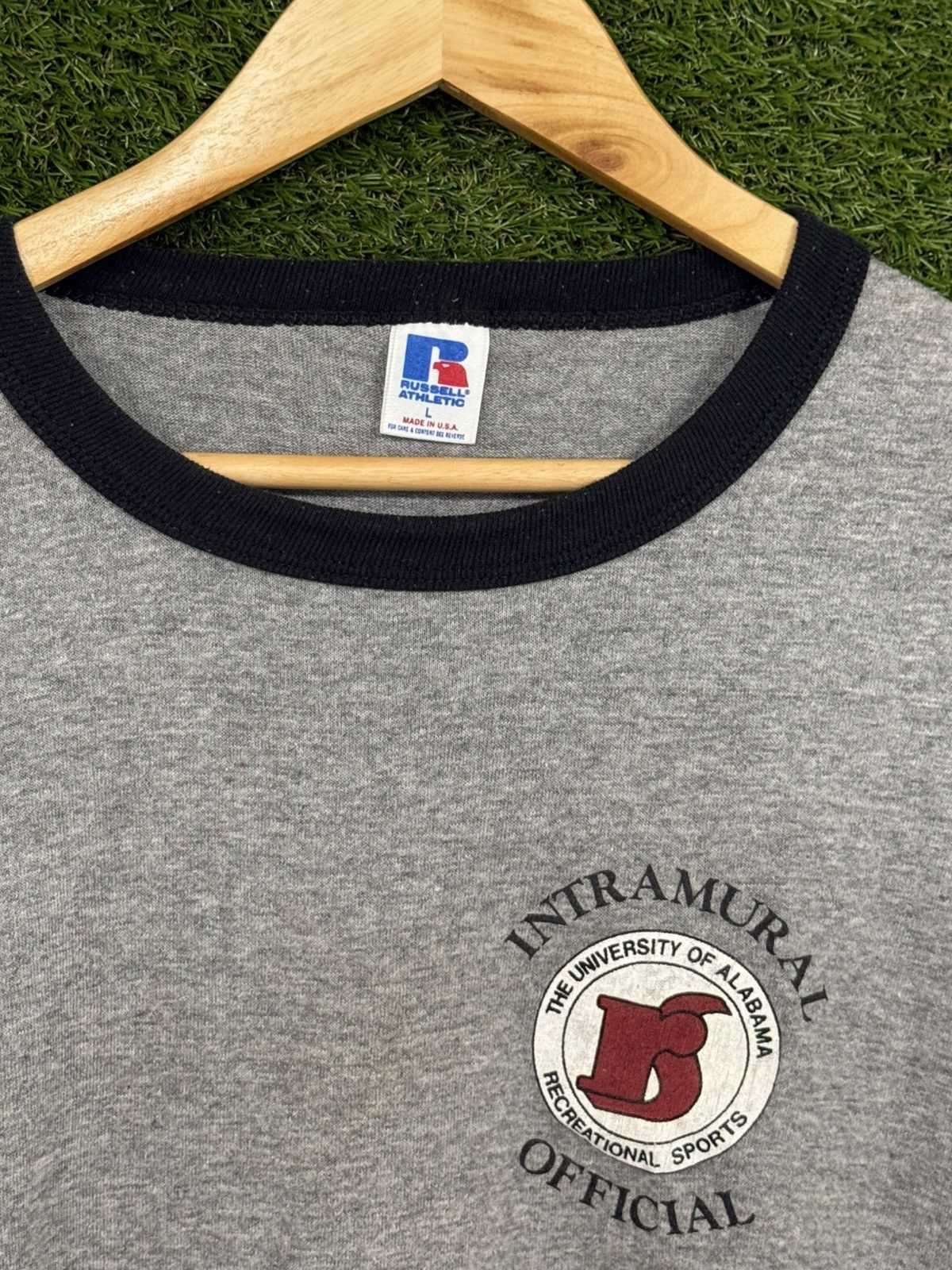 Russell Athletic Vintage Russell Athletic Ringer Alabama Sport Logo Tee Large Size US L / EU 52-54 / 3 - 3 Thumbnail