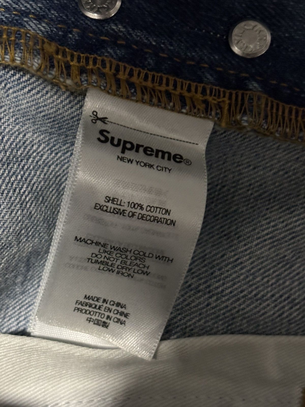 Supreme Supreme Indigo Jean Size US 30 / EU 46 - 6 Thumbnail