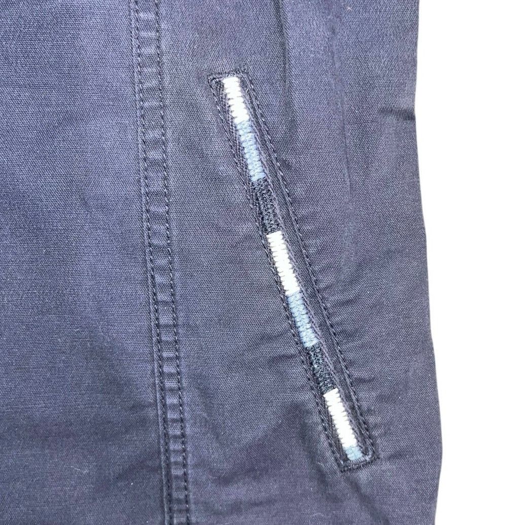 Gap Snap Front Navy Canvas Pocket Style Jacket Blazer Preppy Size L / US 10 / IT 46 - 4 Thumbnail