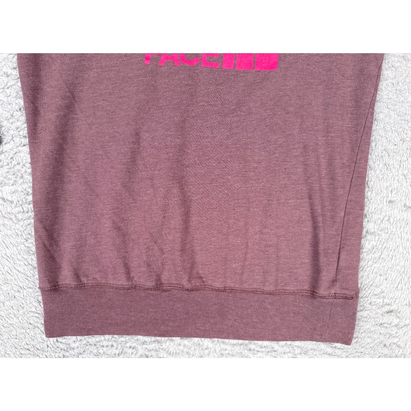 The North Face Shirt Women S Purple 3/4 Sleeve Cotton Polyester Blend