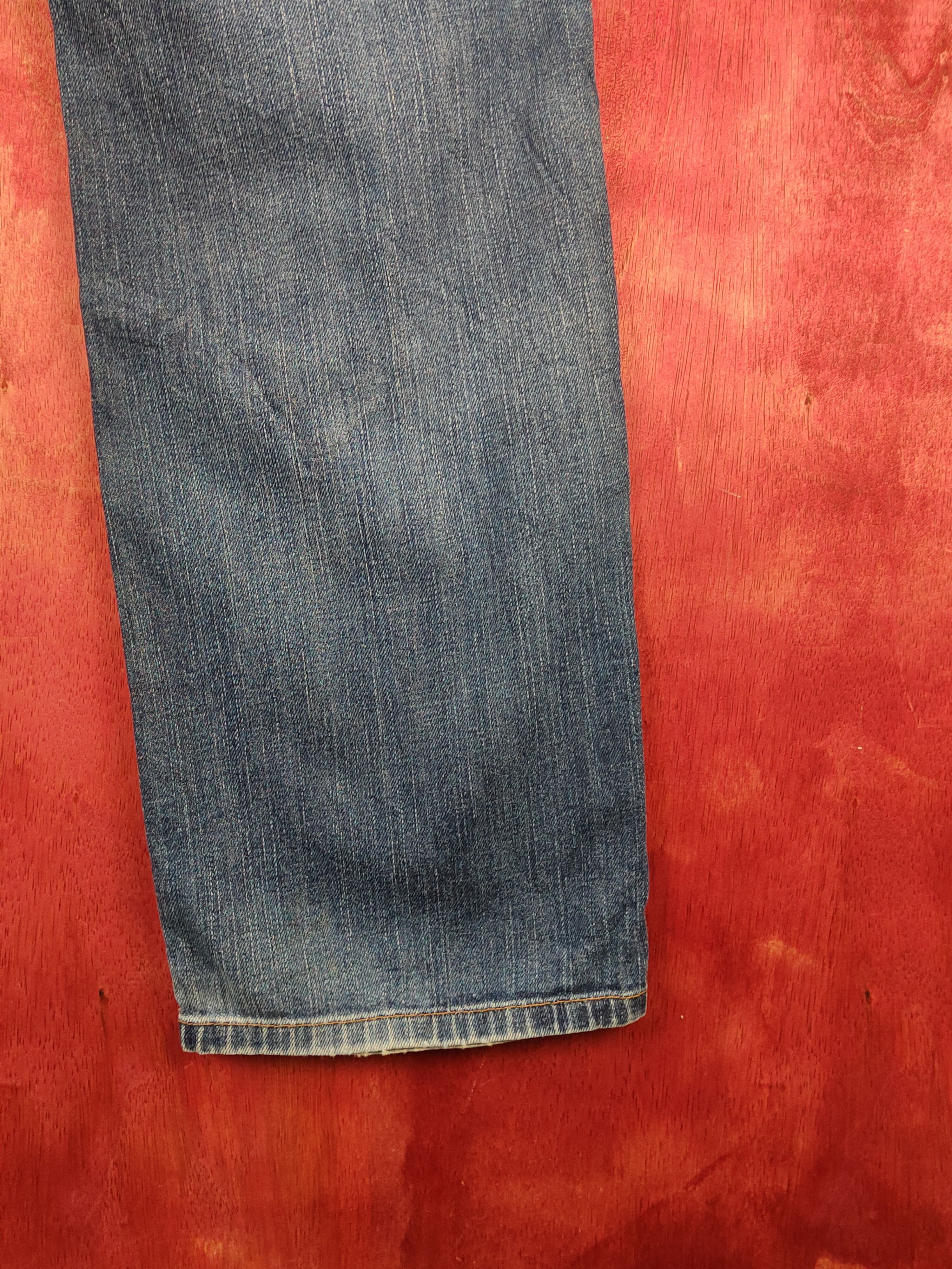 Japanese Brand Uniqlo Blue Distressed Ripped Jeans #S2216 Size US 29 - 11 Thumbnail