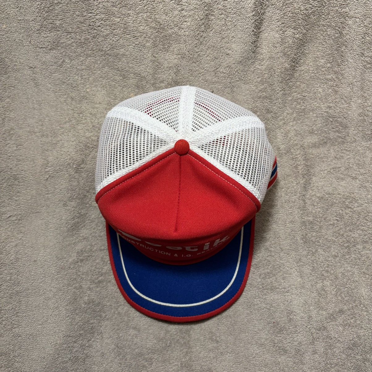 Vintage Vintage K Brand 3 Stripe Mesh Trucker SnapBack Hat 70s USA Size ONE SIZE - 9 Thumbnail