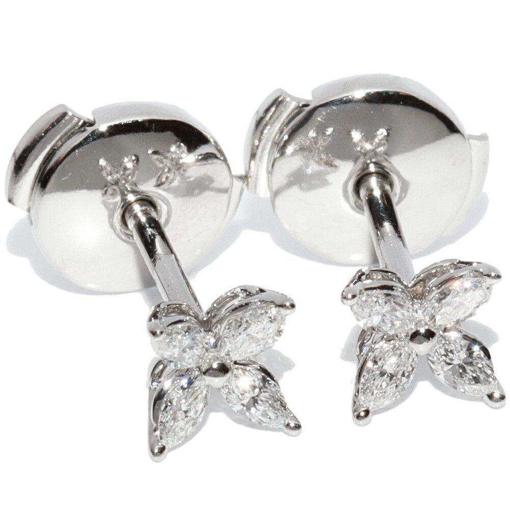 Tiffany & Co. Tiffany & Co. Tiffany & Co. Victoria Pt950 Diamond Earrings Precious Metal Earrings DUTY FREE for USA Size ONE SIZE - 1 Thumbnail