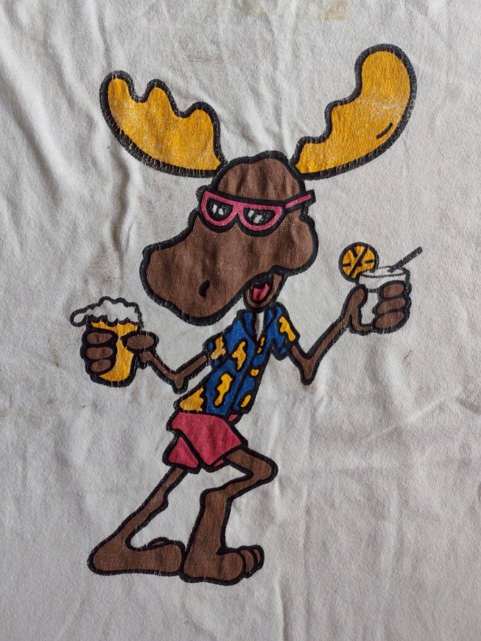 Hanes 1980s Rocky Bullwinkle T Shirt 80s Mens M USA Cartoon Size US M / EU 48-50 / 2 - 4 Thumbnail