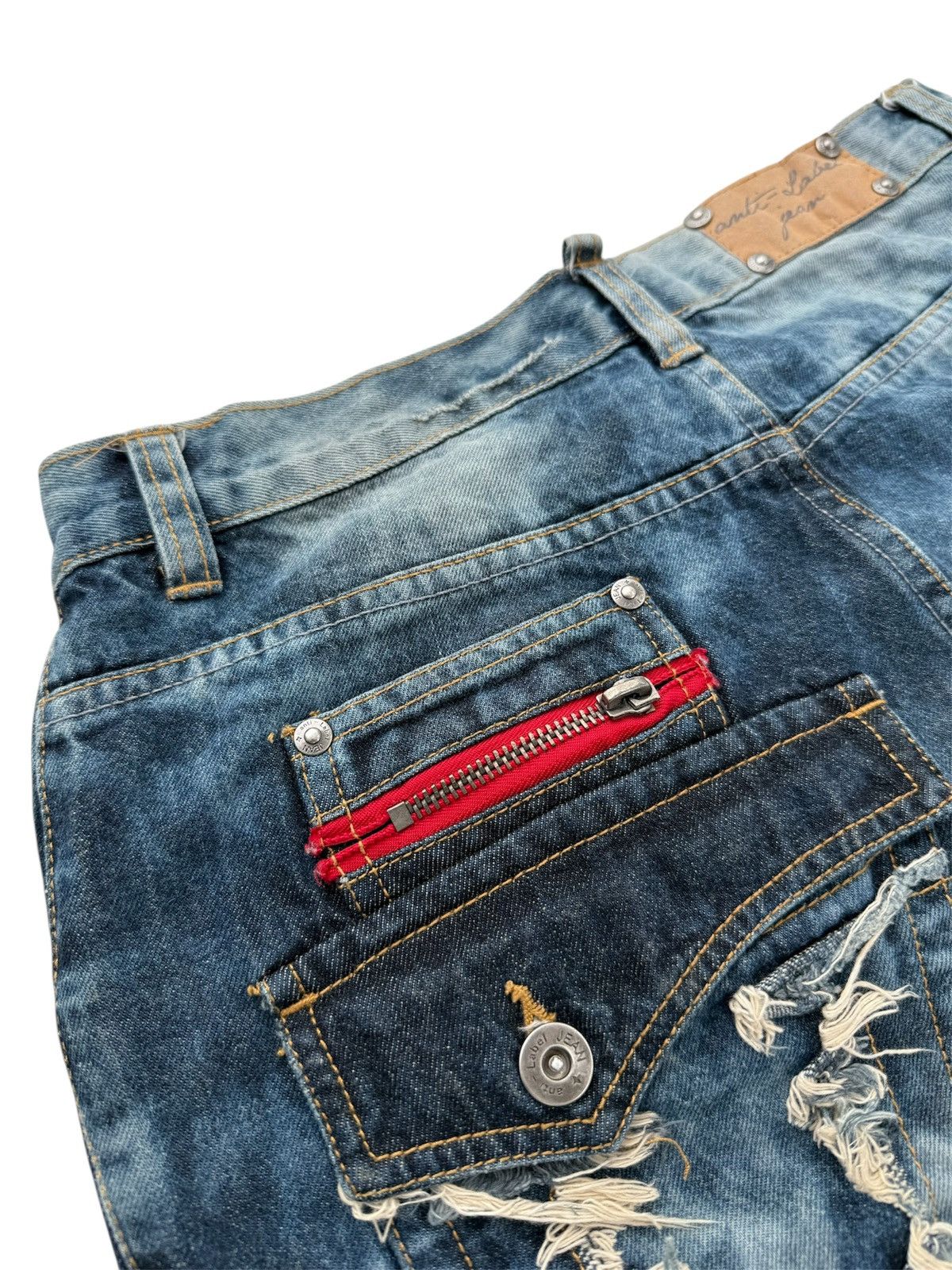 Le Grande Bleu (L.G.B.) ANTI LABEL ACIDWASH FLARE BOOTCUT JEANS Size US 28 / EU 44 - 7 Thumbnail