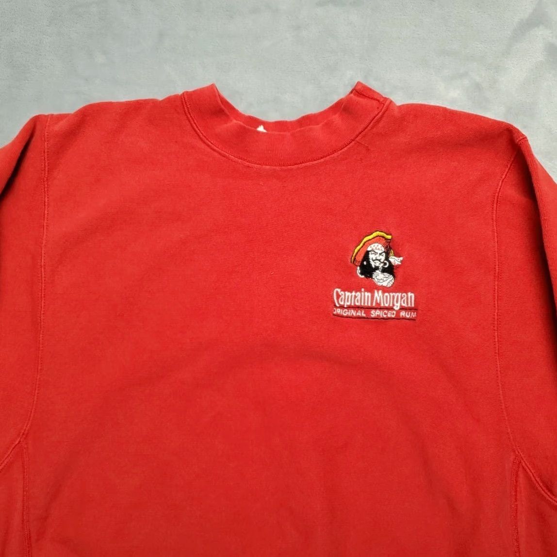 Vintage VINTAGE Captain Morgan Sweatshirt Mens XL Red USA 70s Reverse Weave Cotton Blend Fleece Pullover Crew Neck Long Sleeve.jpg Size US XL / EU 56 / 4 - 3 Thumbnail