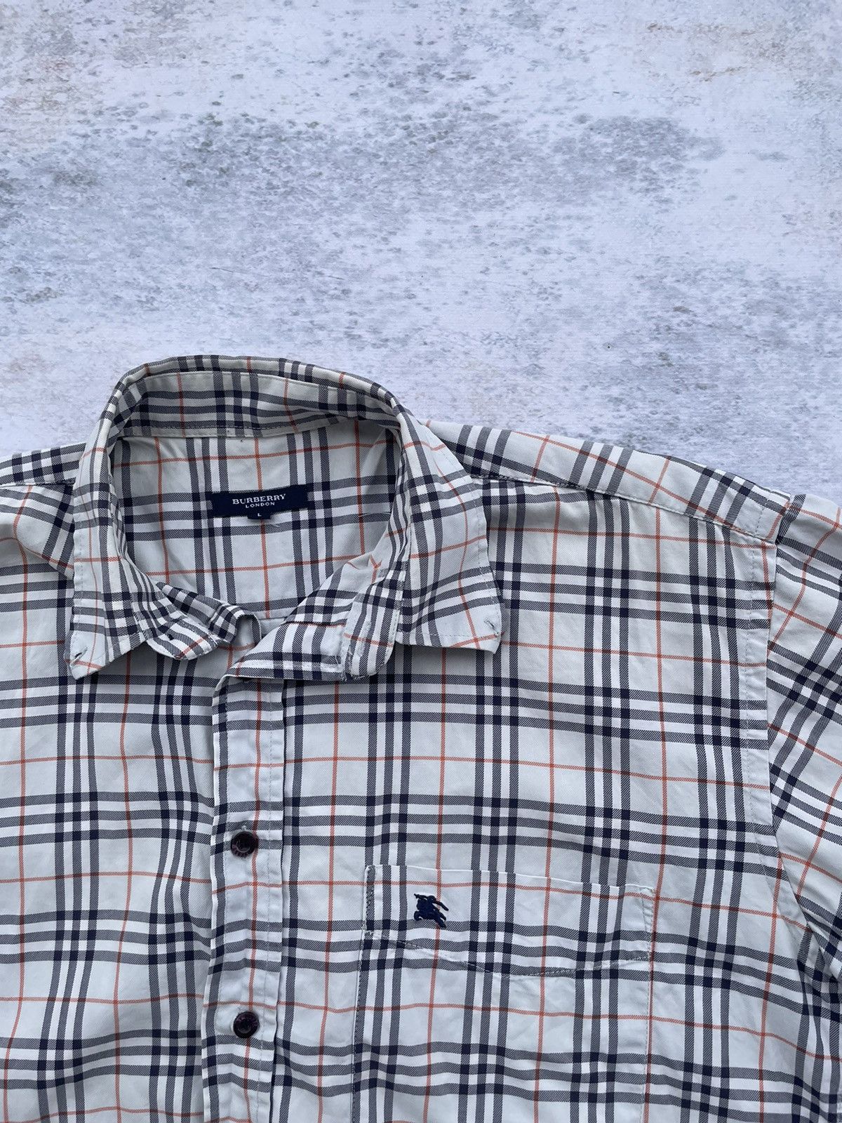 Burberry × Vintage Vintage Burberry Short Shirt Size US M / EU 48-50 / 2 - 2 Thumbnail