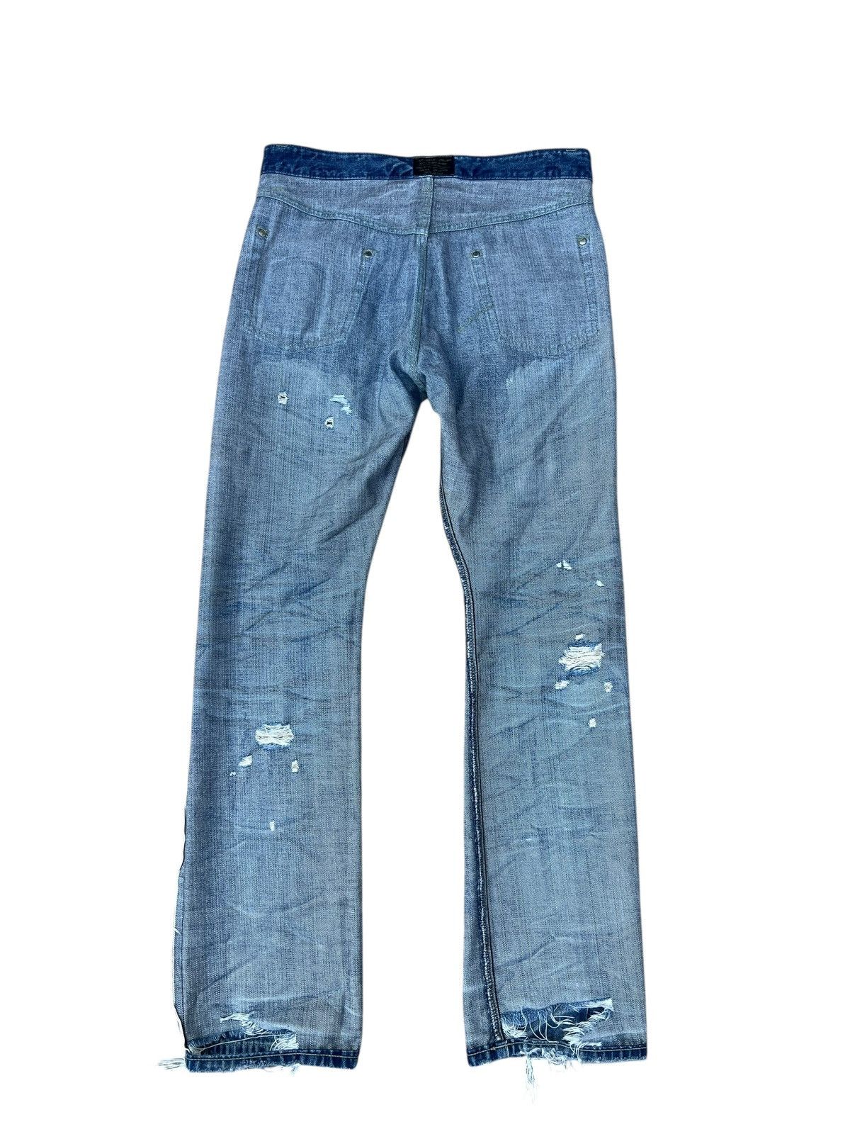 Izreel by Kazuhiro Takakura Distressed Denim Selvedge Jeans