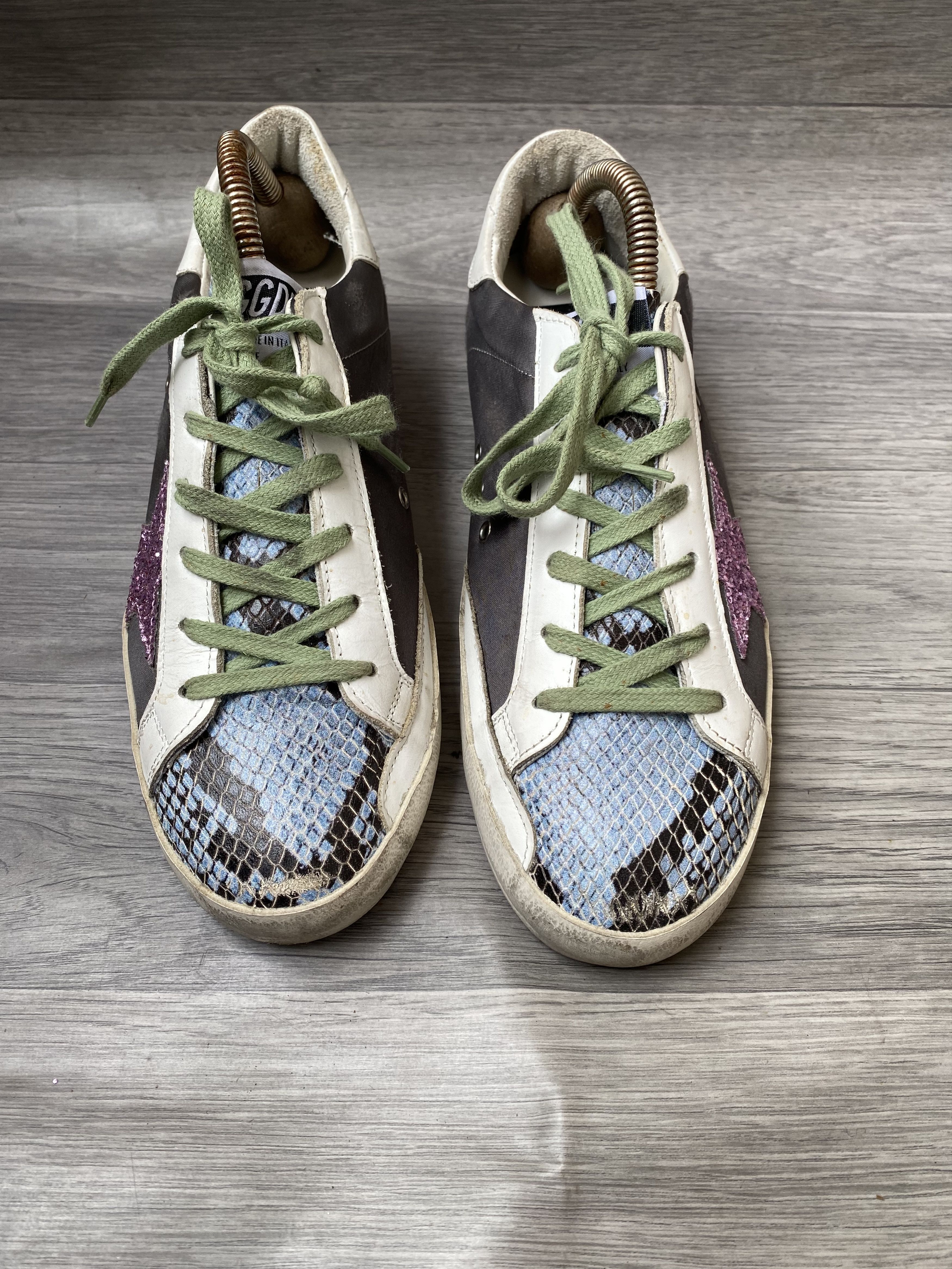 Golden Goose Golden goose superstar colourful low snake print sneakers Size US 9 / IT 39 - 4 Thumbnail