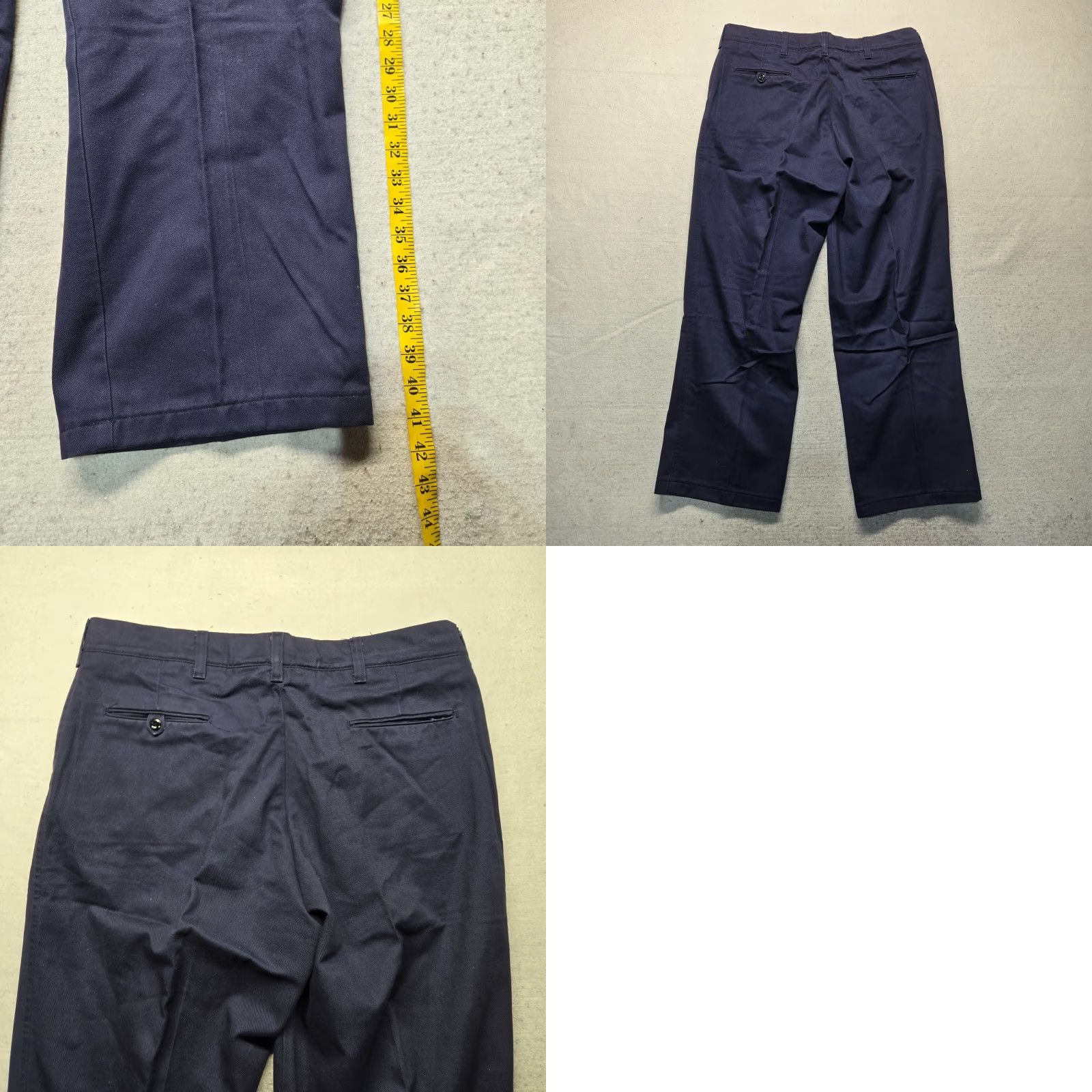 Vintage TOPPS Pants Navy Blue Work Pants Adult 38 x 30 Regular Men Blue 38 Chino Straight Mens Size US 38 / EU 54 - 8 Thumbnail