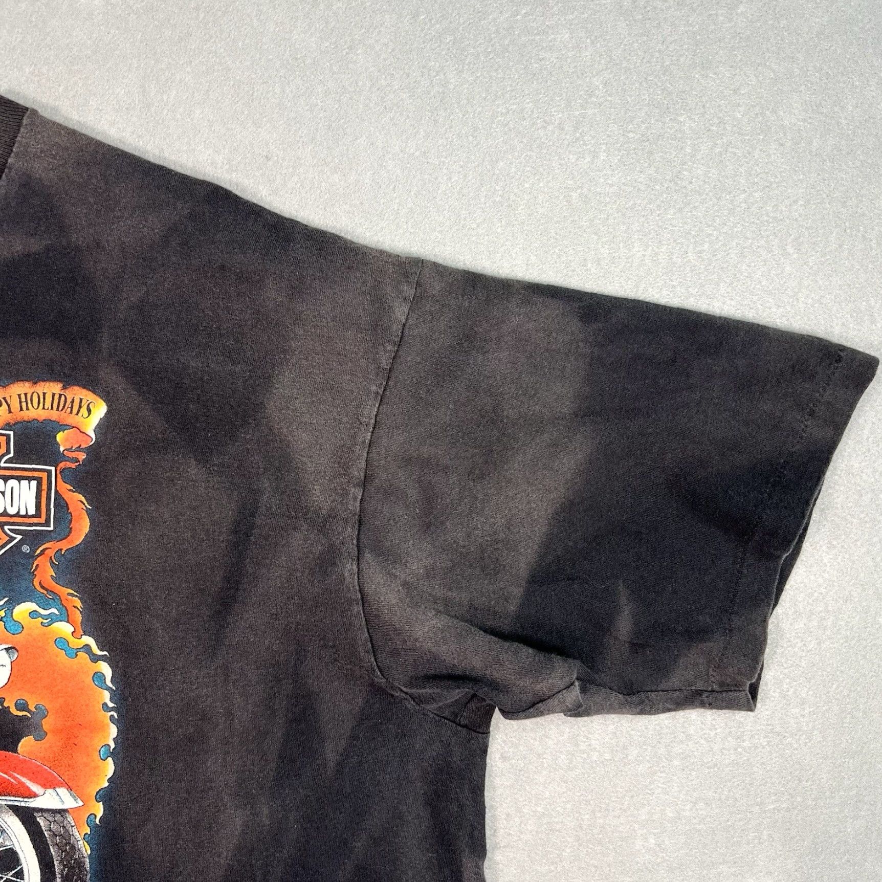 Harley Davidson VINTAGE Harley-Davidson 90s Santa Claus T Shirt Adult 2XL Black Mens Shirt 1990s Graphic Tee Men Black Harley-Davidson Santa Claus 2XL Mens Size US XXL / EU 58 / 5 - 7 Thumbnail