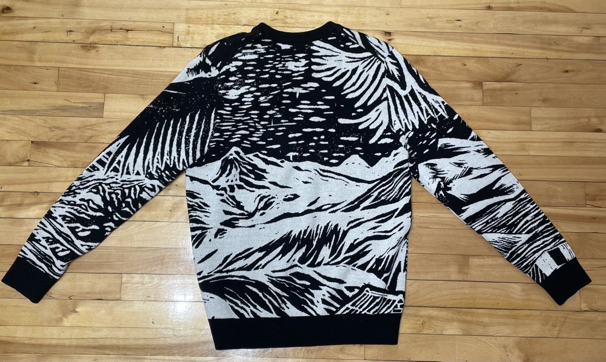 Paul Smith Paul Smith Wool Black Jacquard Landscape Sweater Size US M / EU 48-50 / 2 - 2 Thumbnail