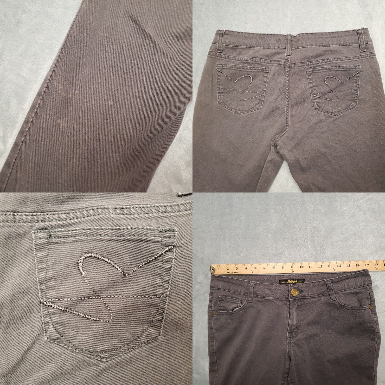 Southpole VINTAGE Southpole Jeans Womens 13 Gray Embroidered Pockets Casual Denim Pants Jeans (5-Pocket) Womens Size 34" / US 12 / IT 48 - 8 Thumbnail