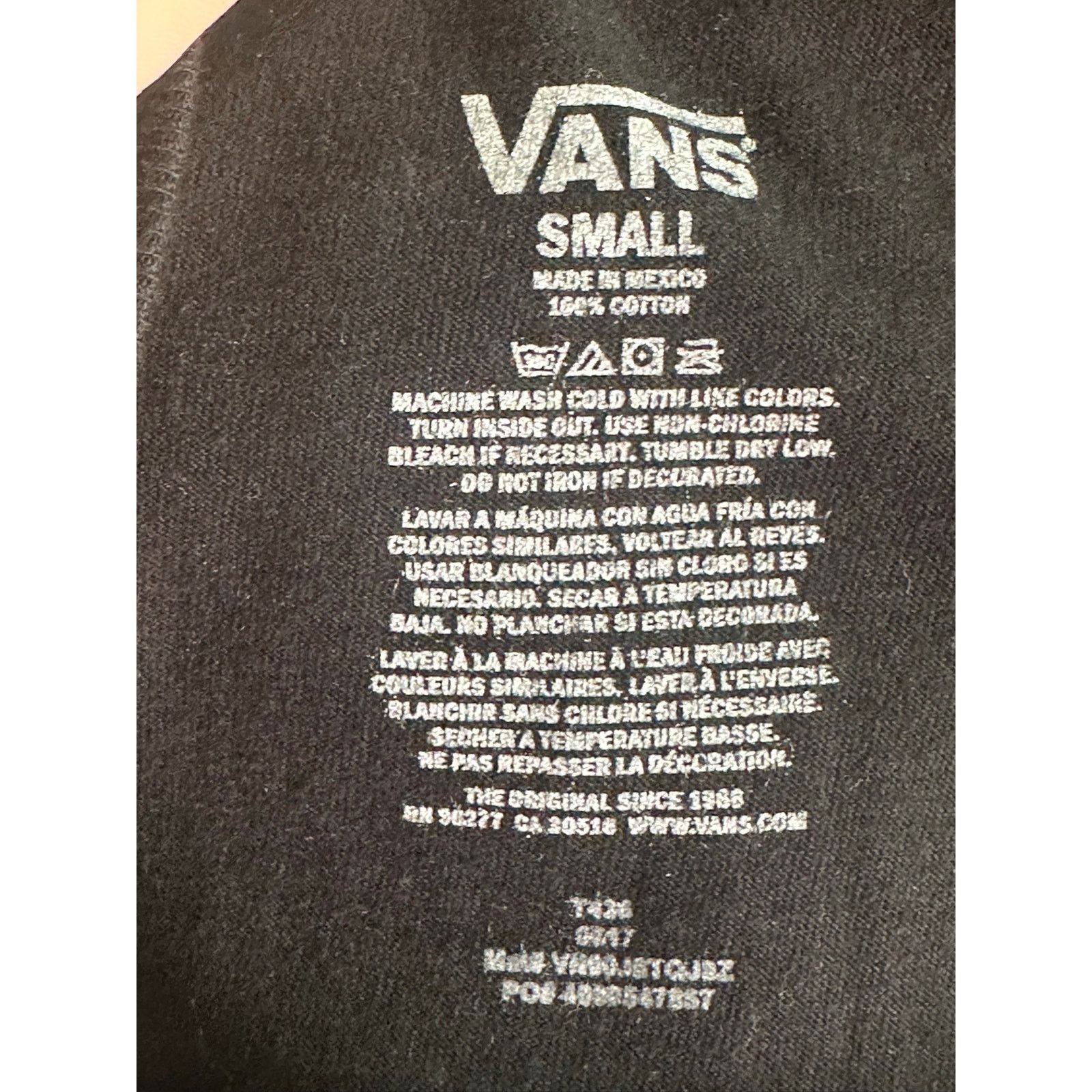 Vans Vans black white logo print short sleeves tee size Small Size S / US 4 / IT 40 - 3 Thumbnail