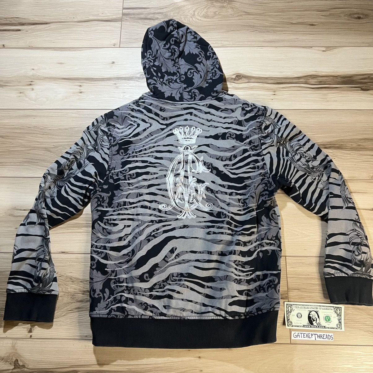 Christian Audigier Christian Audigier Tiger Camo Pullover Hoodie AOP Size XL / US 12-14 / IT 48-50 - 12 Thumbnail
