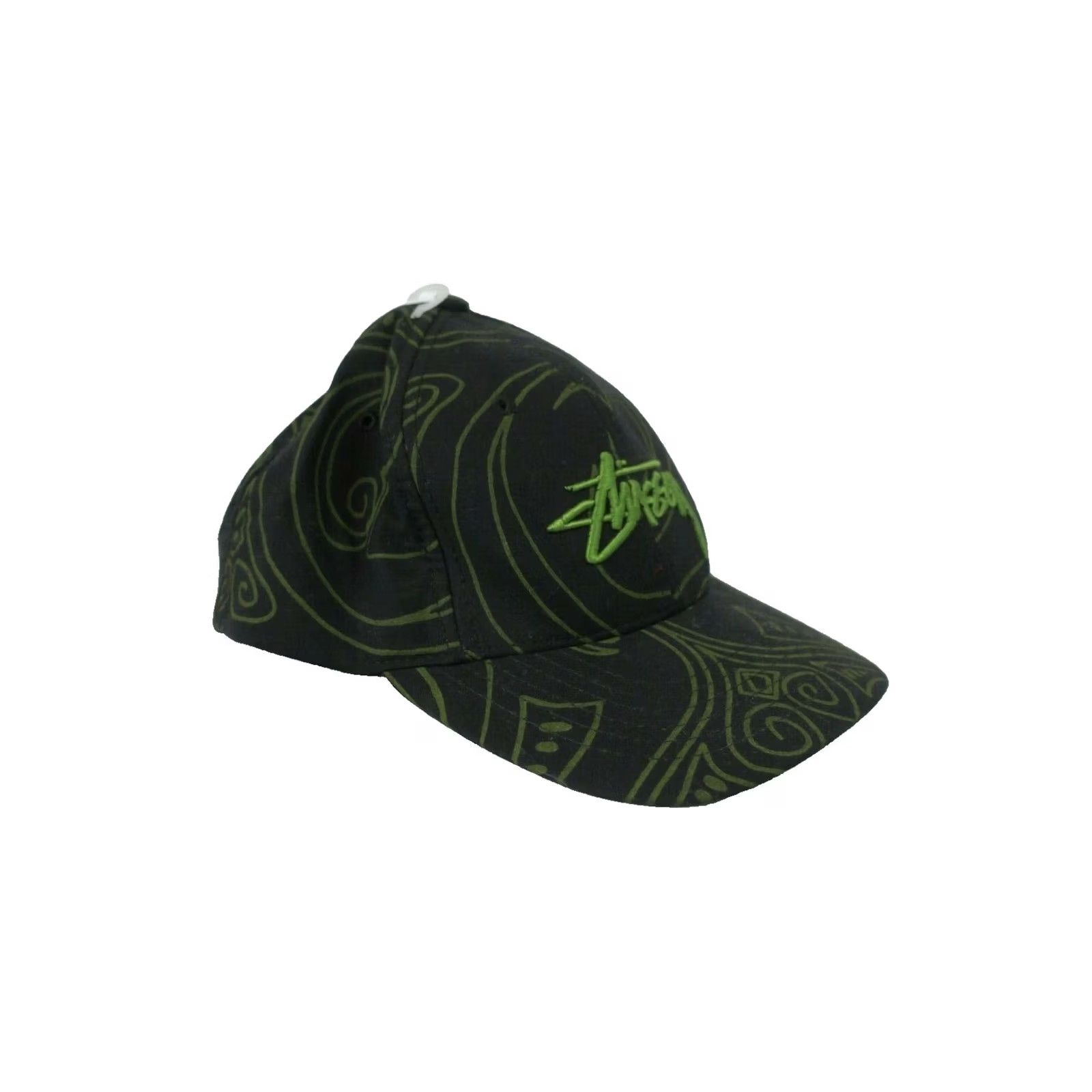 Vintage VINTAGE Stussy Hat USA Printed Snapback Cap Regular Black Men Adjustable Size Hats 90s Surf Streetwear Size ONE SIZE - 5 Thumbnail