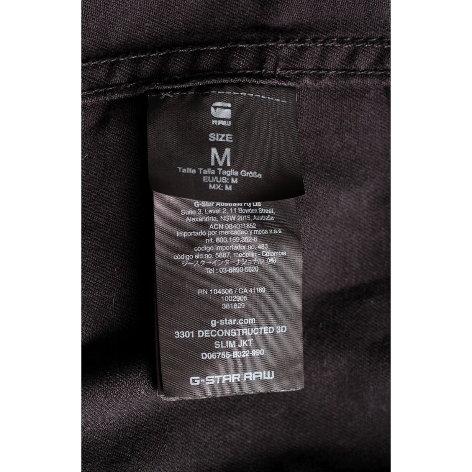 G-Star G-STAR 3301 DECONSTRUCTED 3D SLIM Denim Jacket Men Size M MJ5914 Size US M / EU 48-50 / 2 - 6 Thumbnail