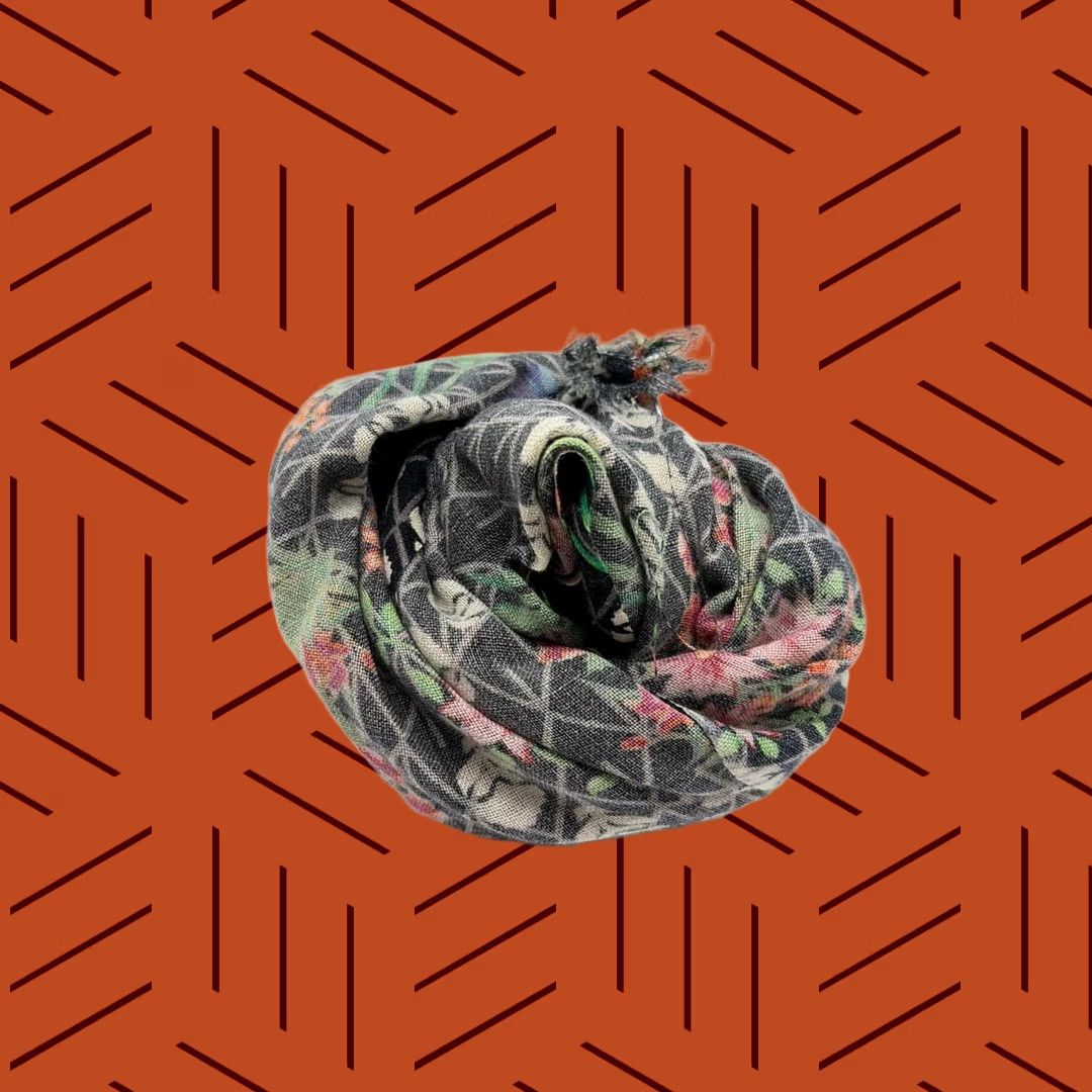 Vintage Khaadi Black Scarves Size ONE SIZE - 1 Thumbnail
