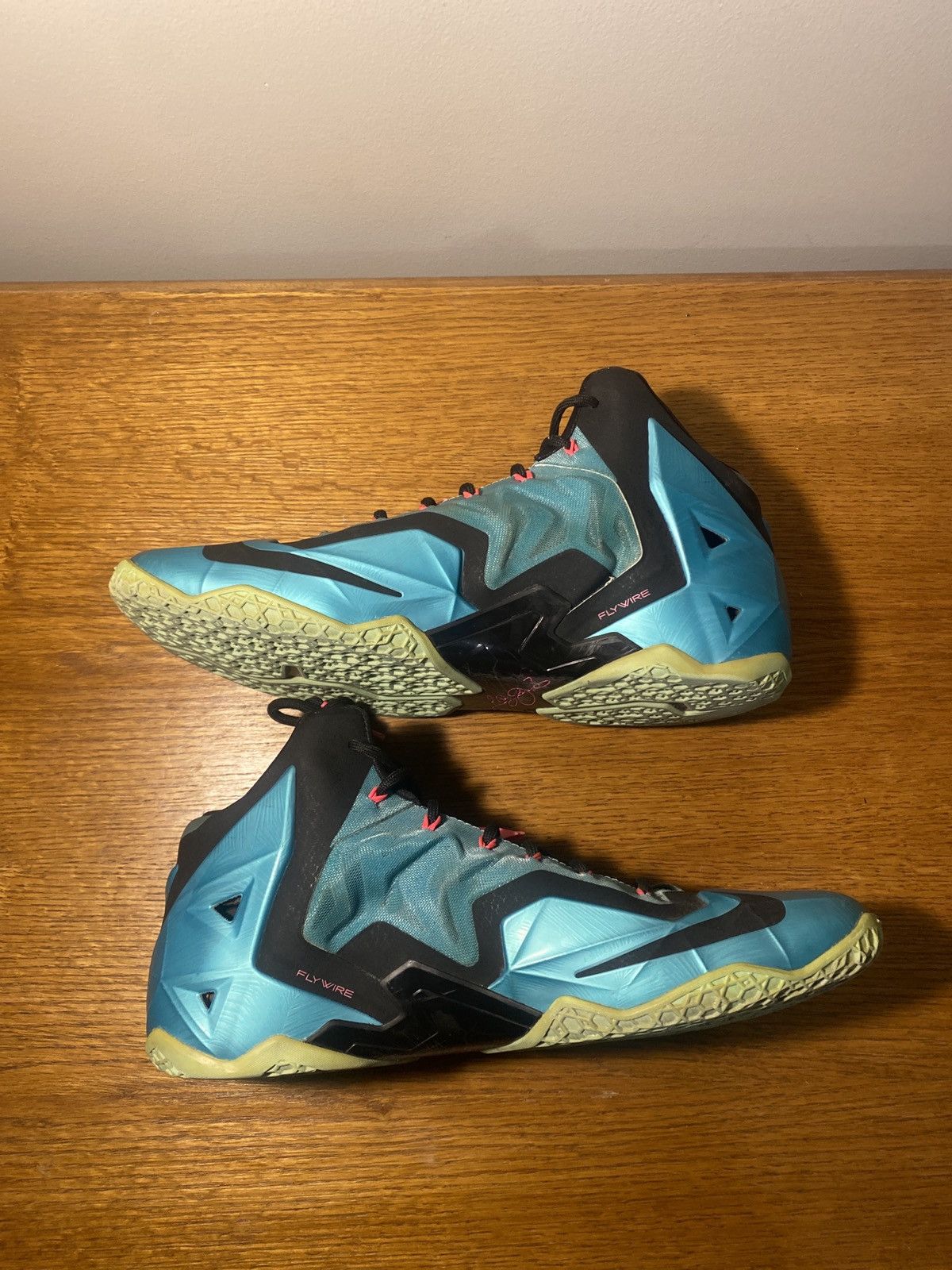 Nike Nike LeBron 11 “South Beach) Size US 12.5 / EU 45-46 - 5 Thumbnail