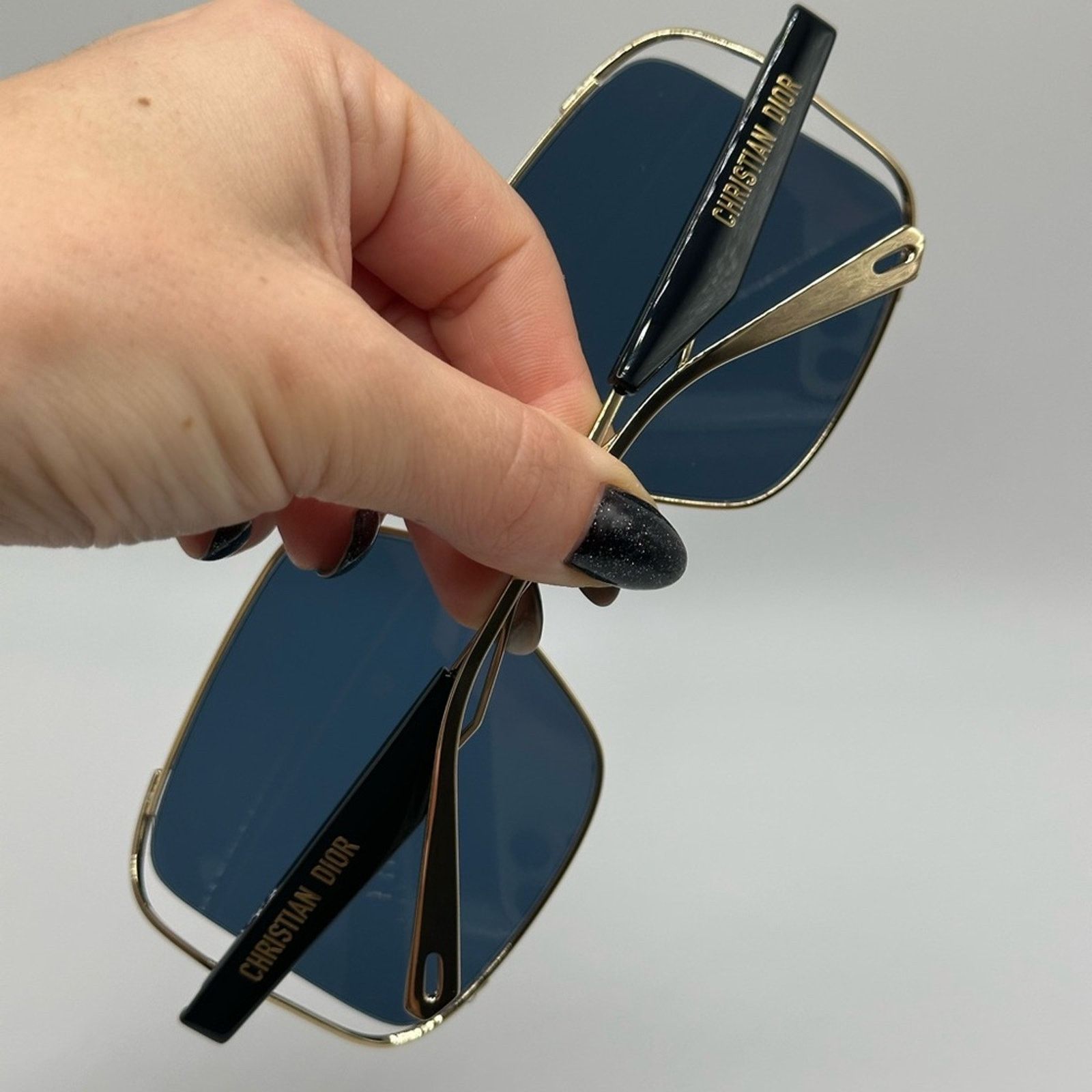 Dior NEW Dior Sunglasses Archidior S1U Shiny Gold Blue Women Size ONE SIZE - 11 Thumbnail