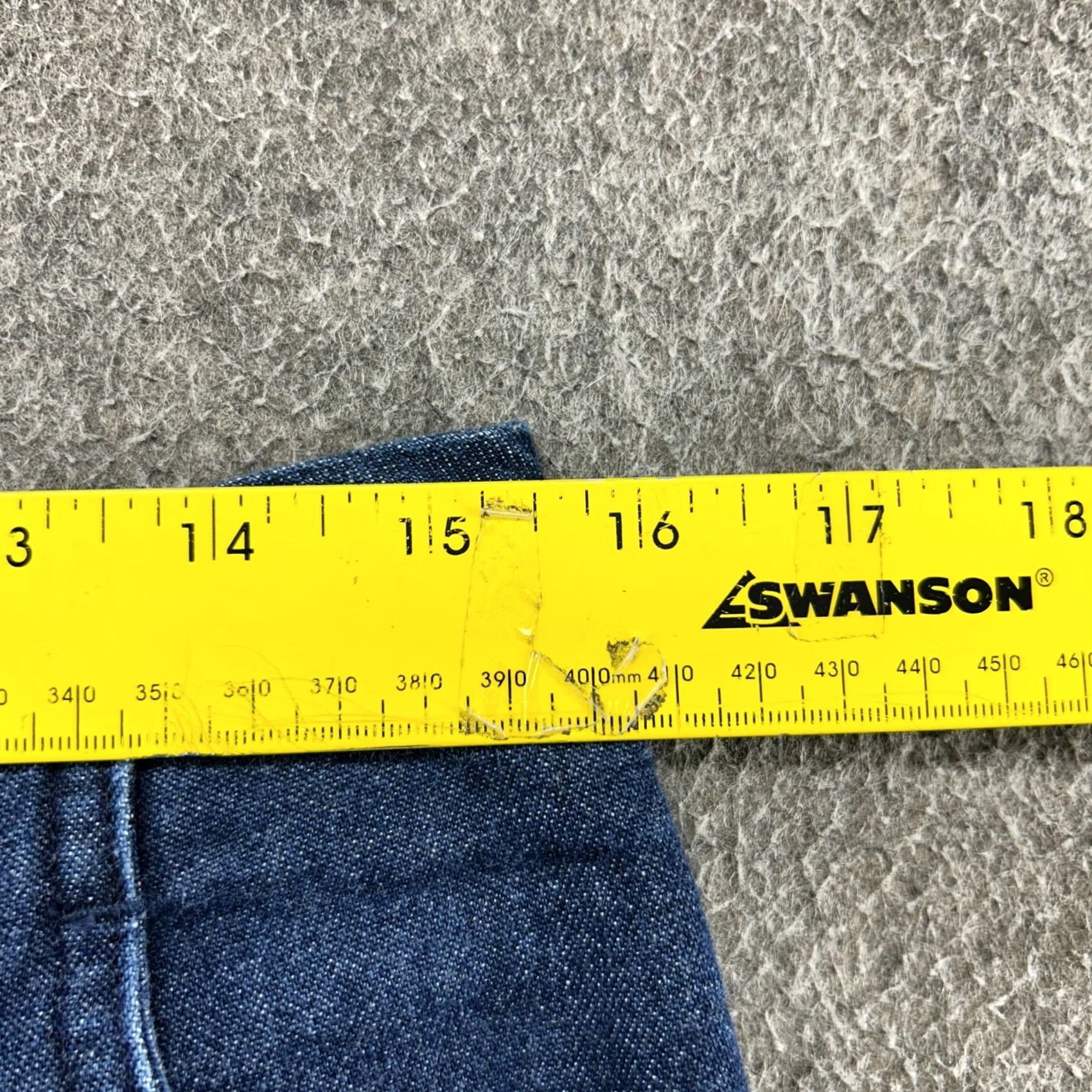 Denime VINTAGE Denim Maxi Skirt Womens 12 Waist Blue Long Pencil Dark Wash Cotton 90s Mermaid Button Pleated Pockets 80s 90s Theme Boys Girls Mens Womens Size 34" / US 12 / IT 48 - 4 Thumbnail