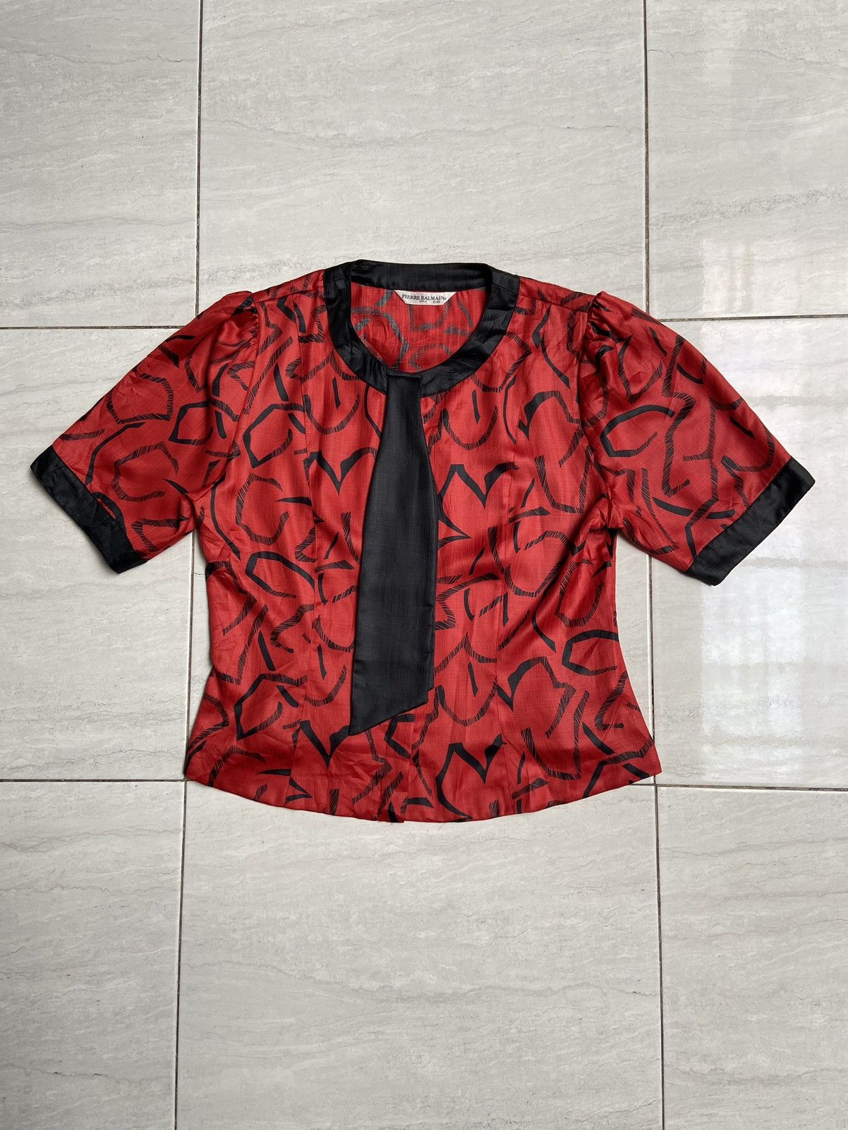 Pierre Balmain PIERRE BALMAIN Motive Blouse Size S / US 4 / IT 40 - 1 Thumbnail