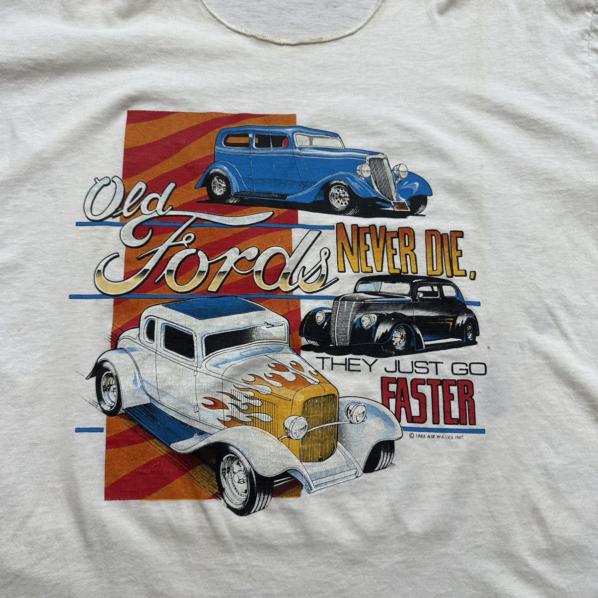 Fruit Of The Loom Vintage 1988 Ford Racing Single Stitch Graphic Tee Size US XL / EU 56 / 4 - 4 Thumbnail