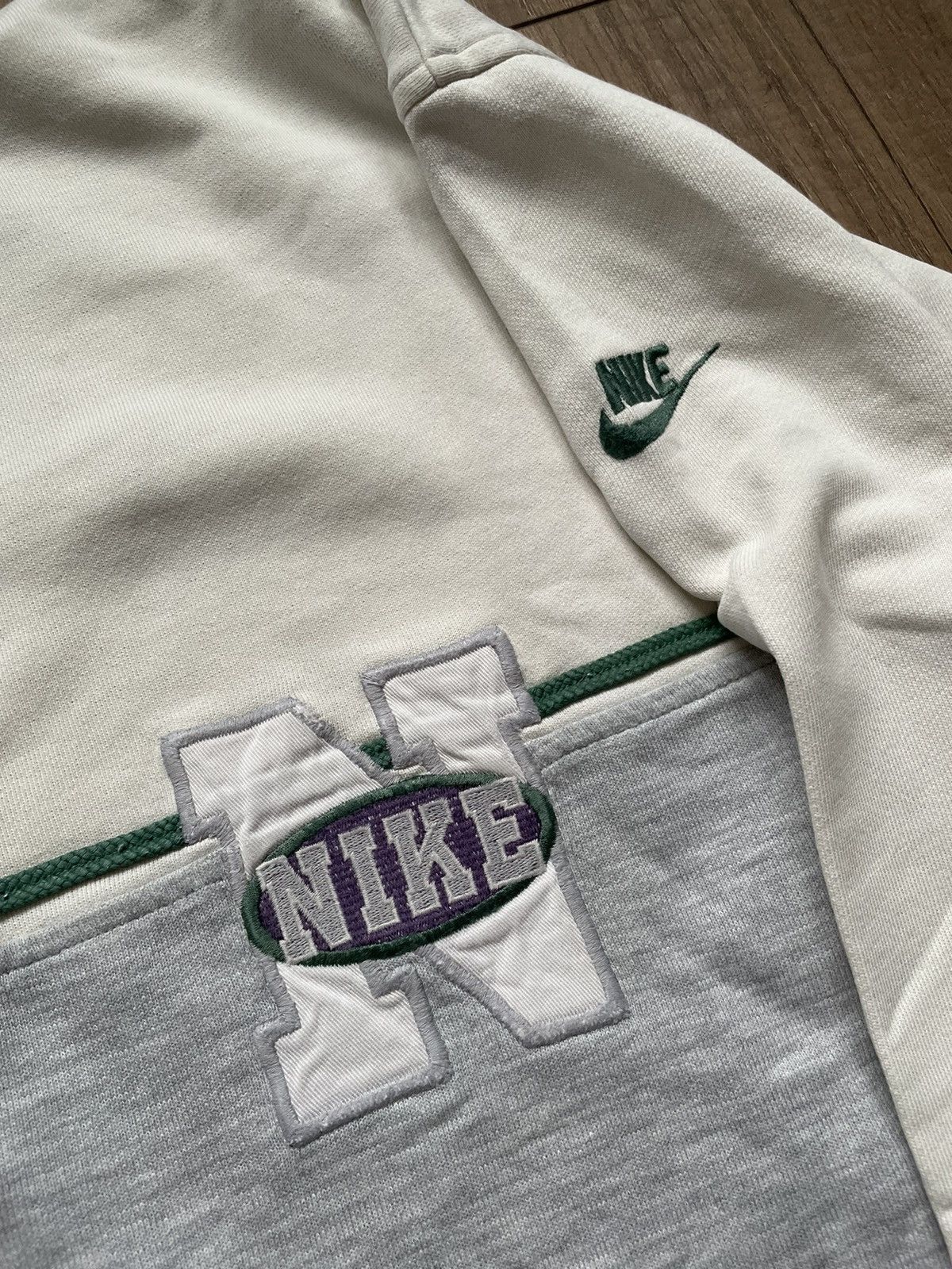 Nike × Vintage Nike vintage sweatshirt with a collar Size US L / EU 52-54 / 3 - 3 Thumbnail
