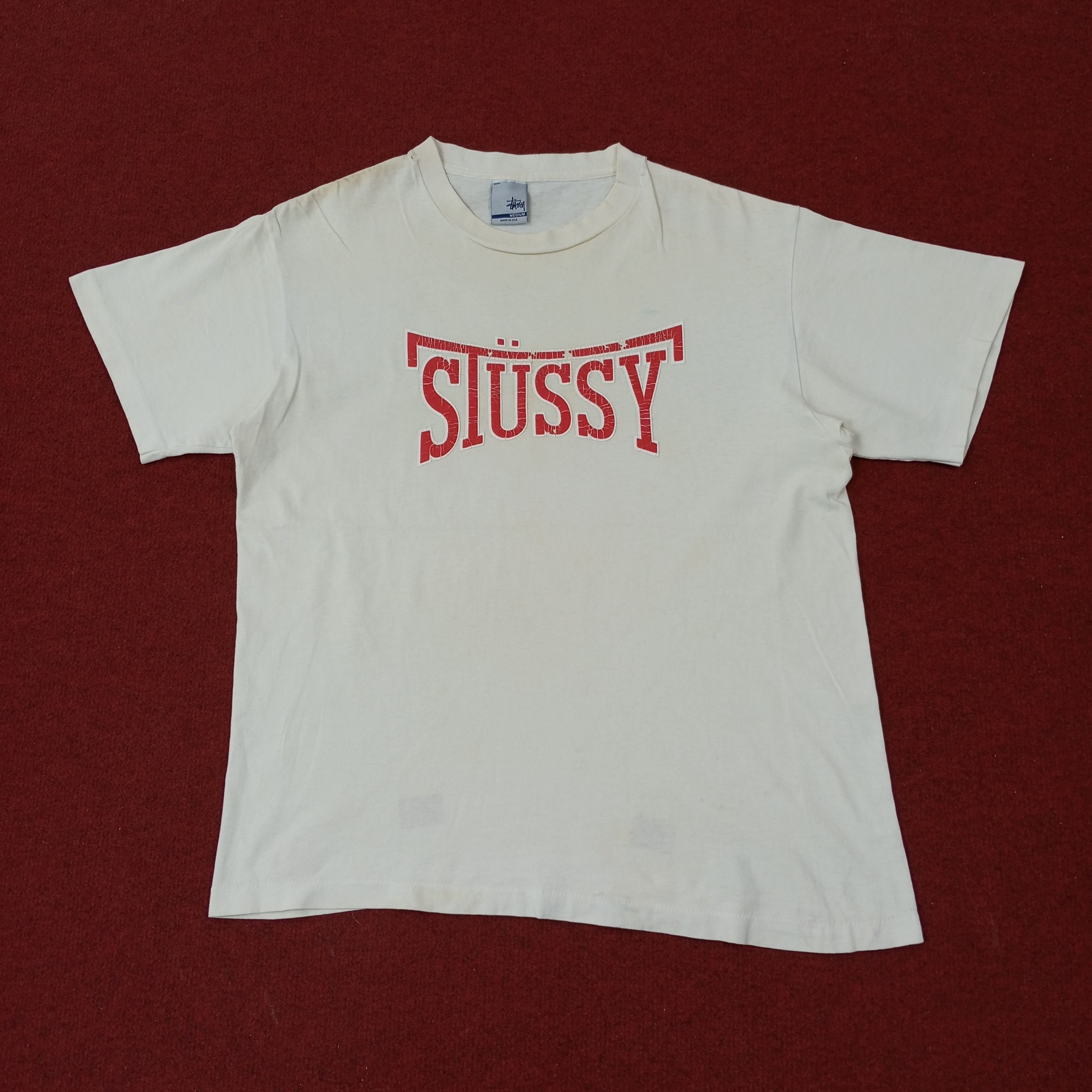 Stussy Stussy Streetwear Spellout Design Vintage Tshirt c249n51 Size US M / EU 48-50 / 2 - 1 Thumbnail