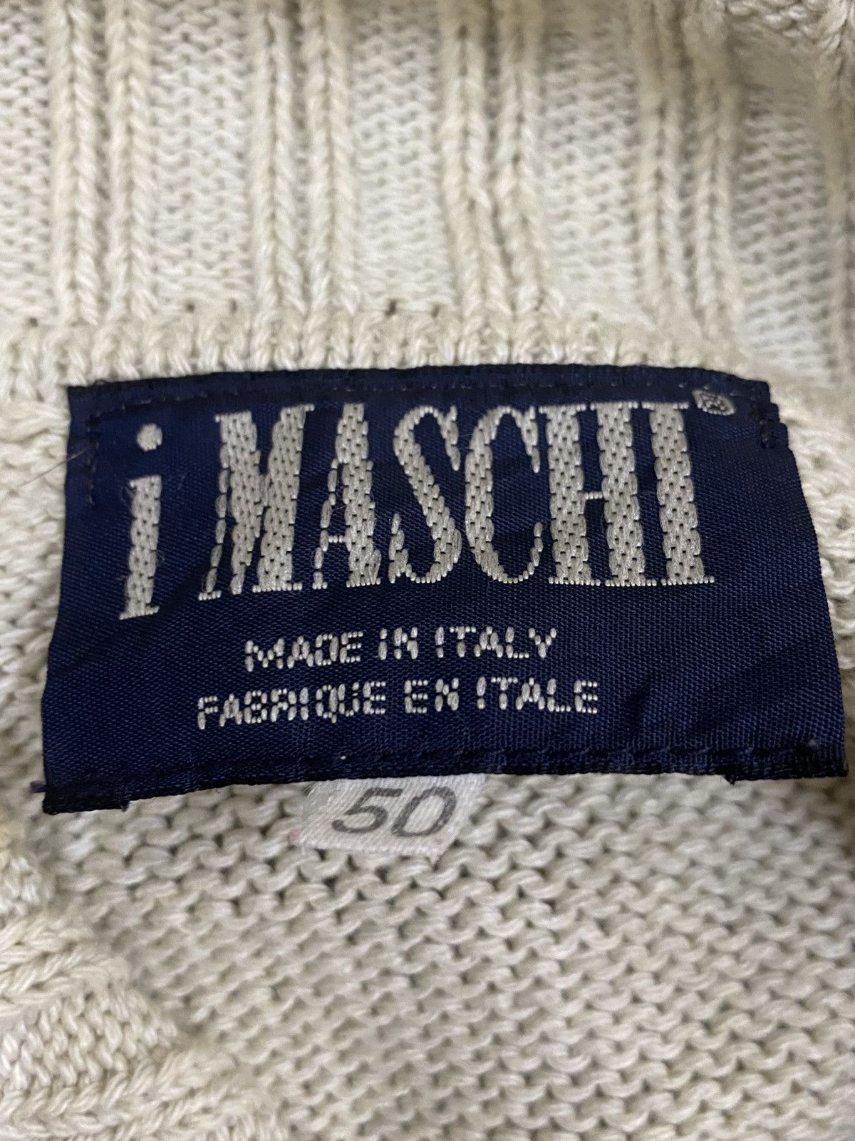 Vintage Vintage i Maschi Made in Italy Full Zip Knit Sweater Size US L / EU 52-54 / 3 - 9 Thumbnail